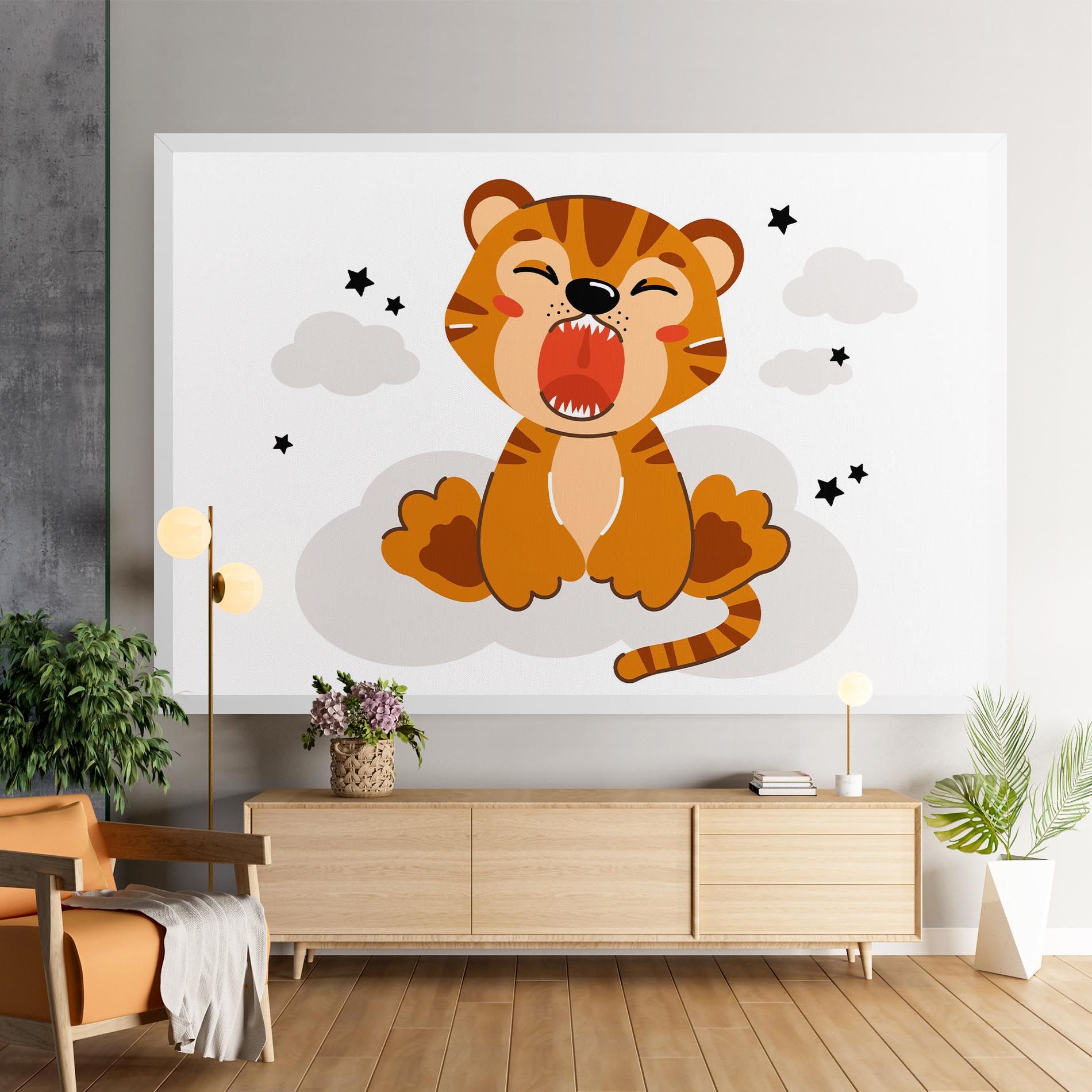 Cute Sleepy Tiger mockup 9