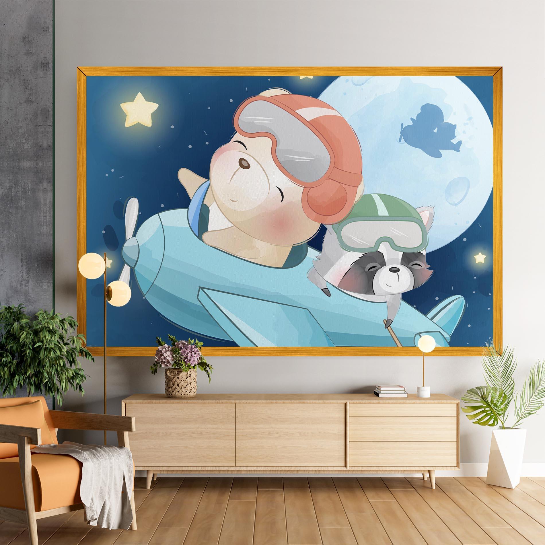 Vászonkép Bear Flying Star mockup 9