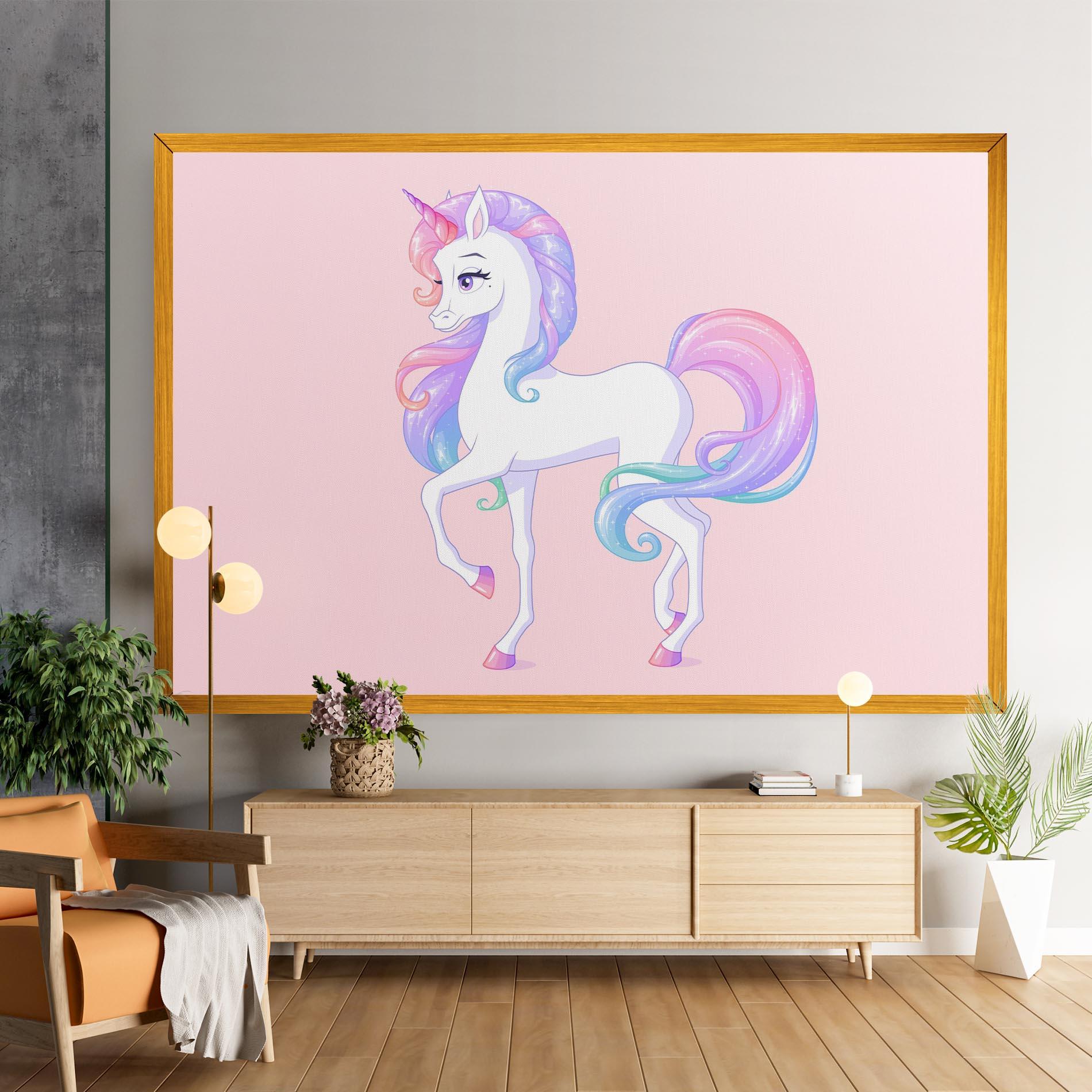 Vászonkép Beautiful Unicorn mockup 9