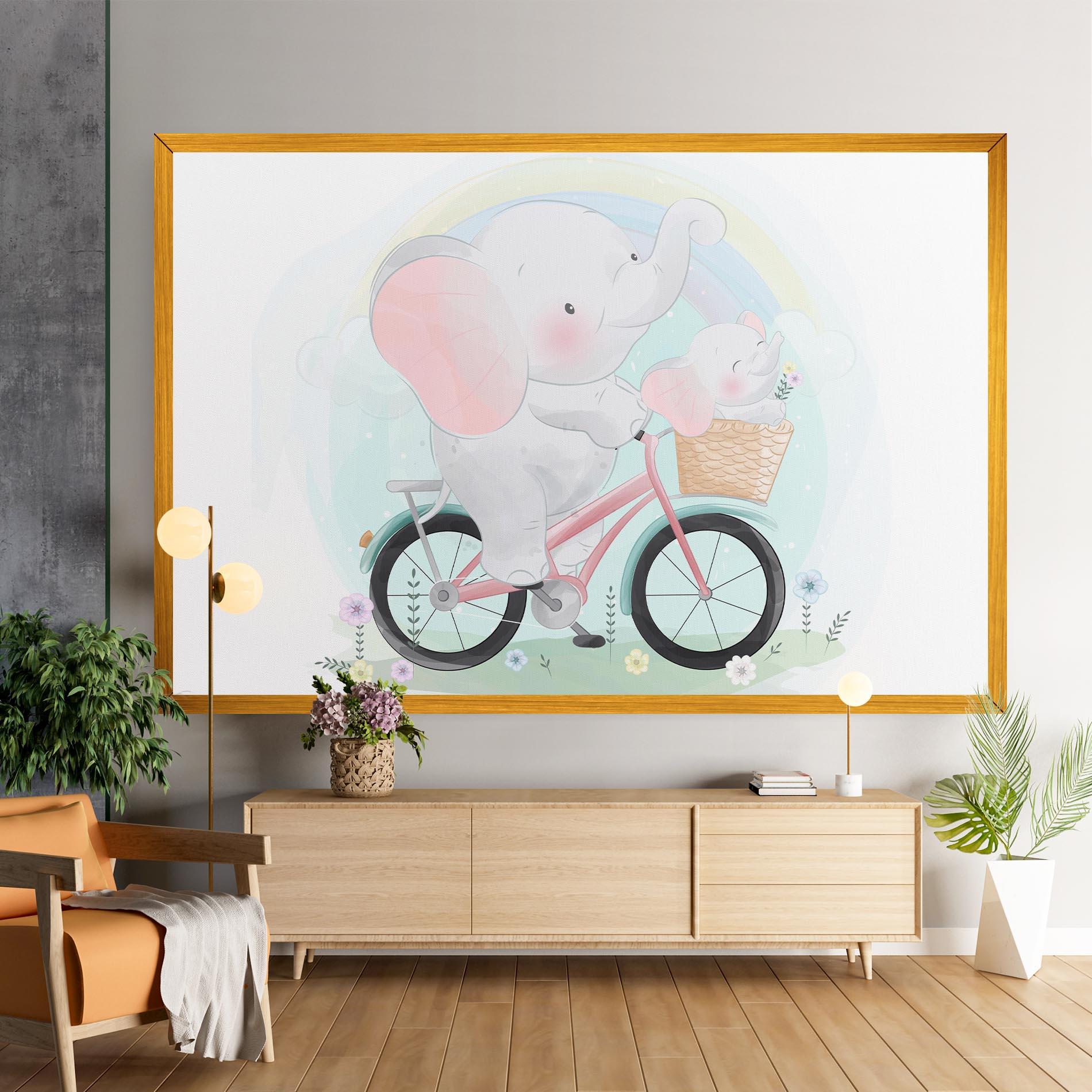 Vászonkép Elephant Bike mockup 9