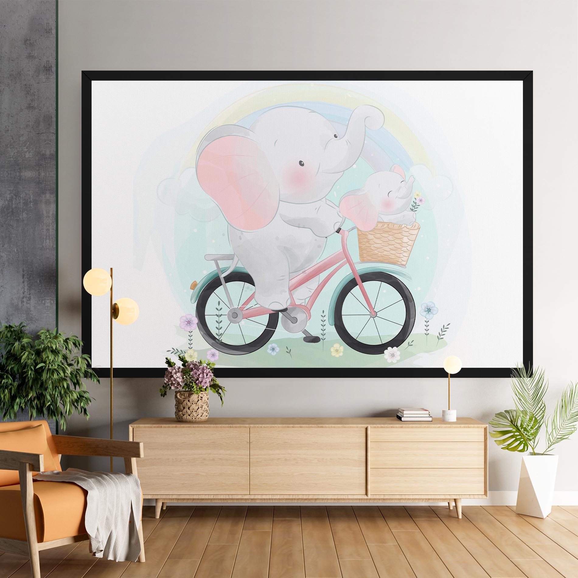 Vászonkép Elephant Bike mockup 9