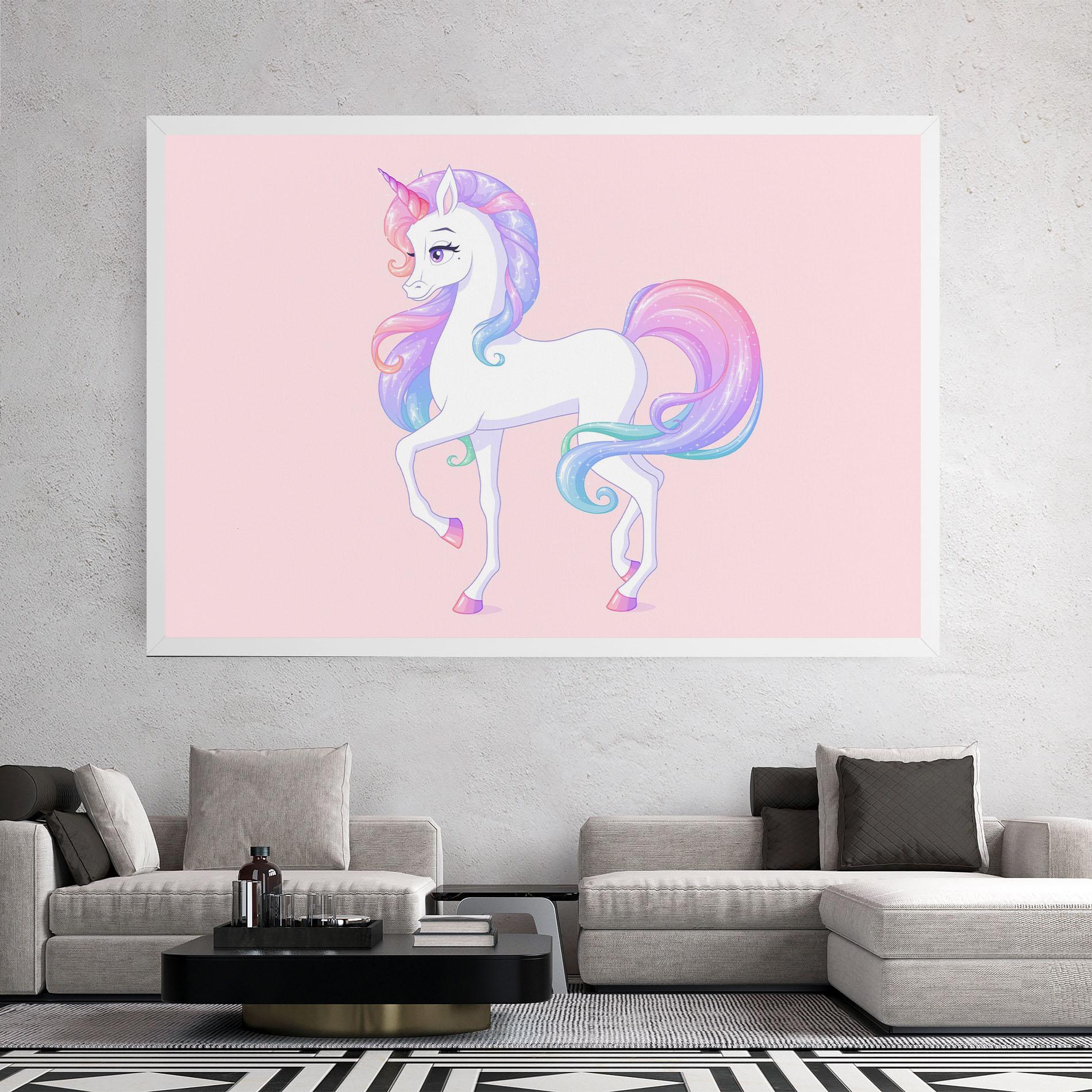Vászonkép Beautiful Unicorn mockup 2