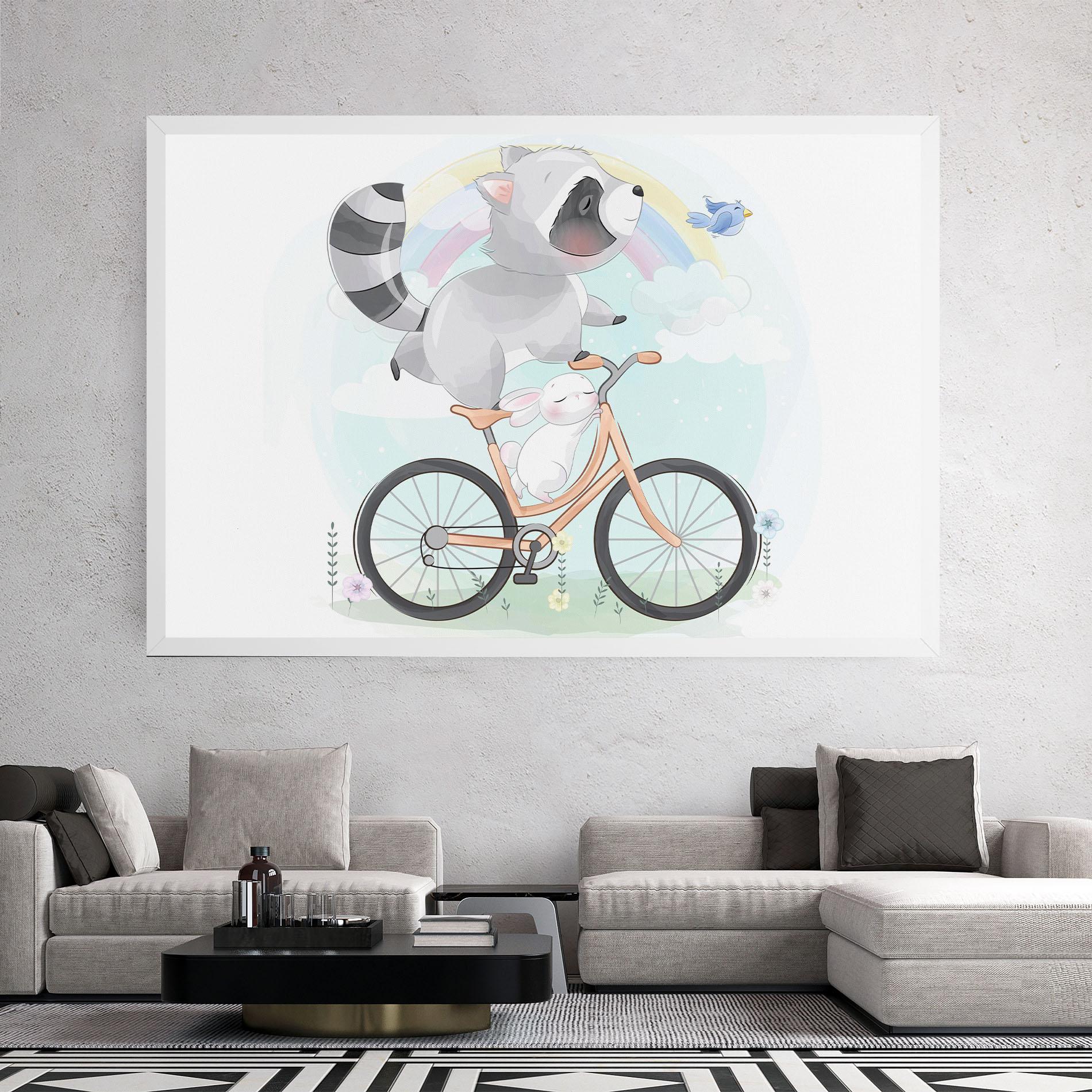 Vászonkép Bike Ride Animal mockup 2