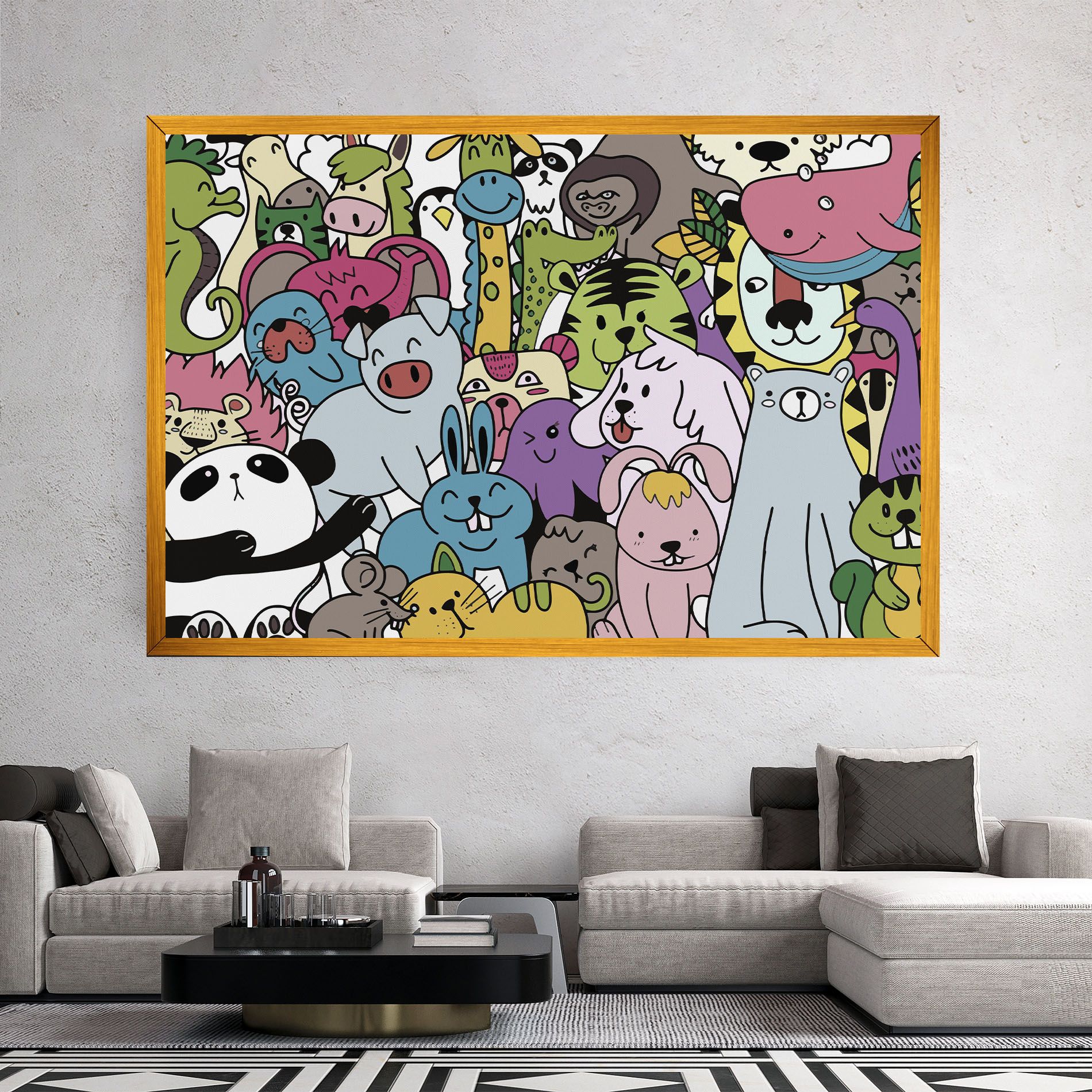 Animals Cartoon mockup 2