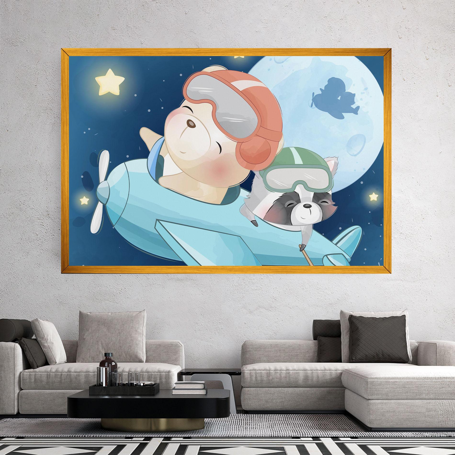 Vászonkép Bear Flying Star mockup 2