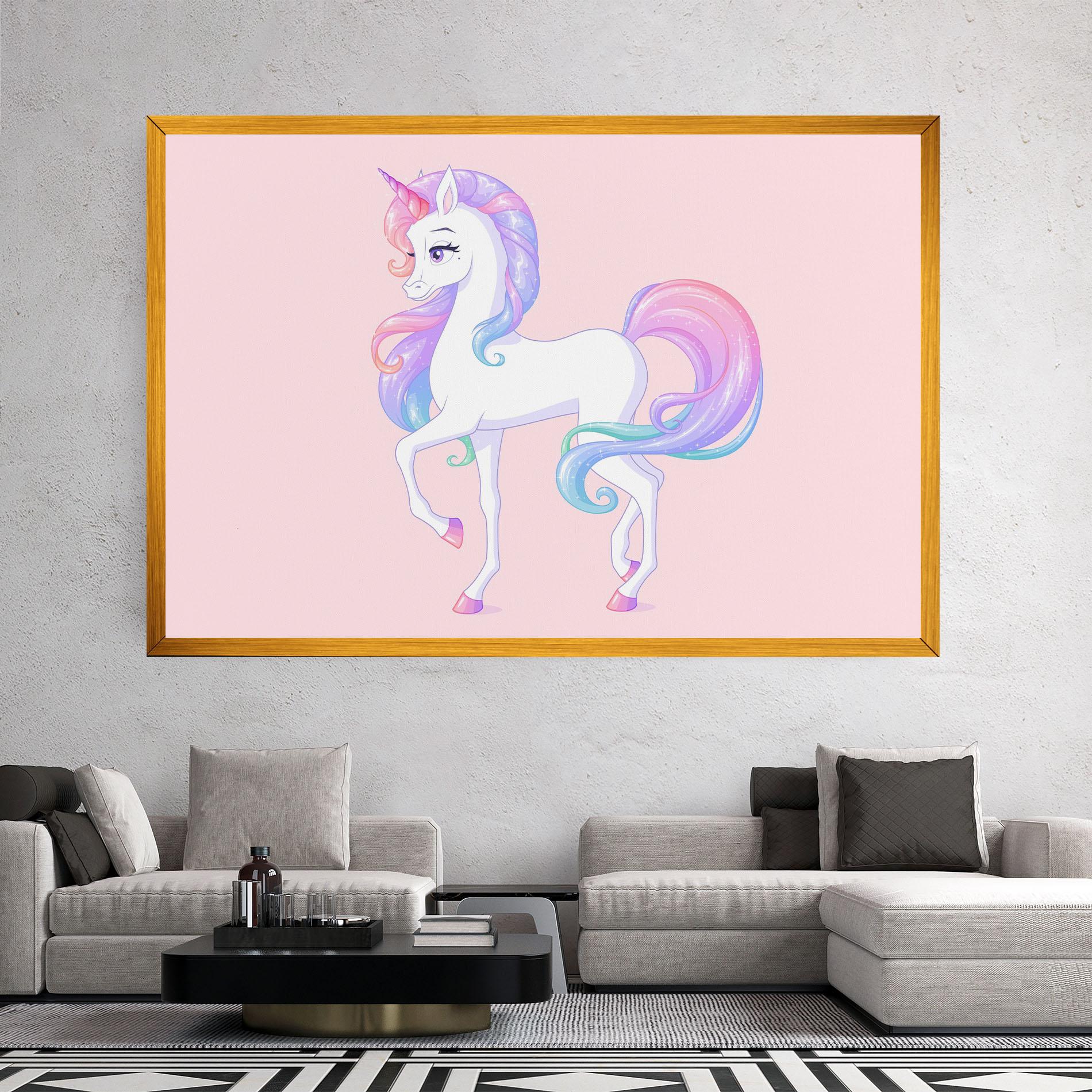 Vászonkép Beautiful Unicorn mockup 2