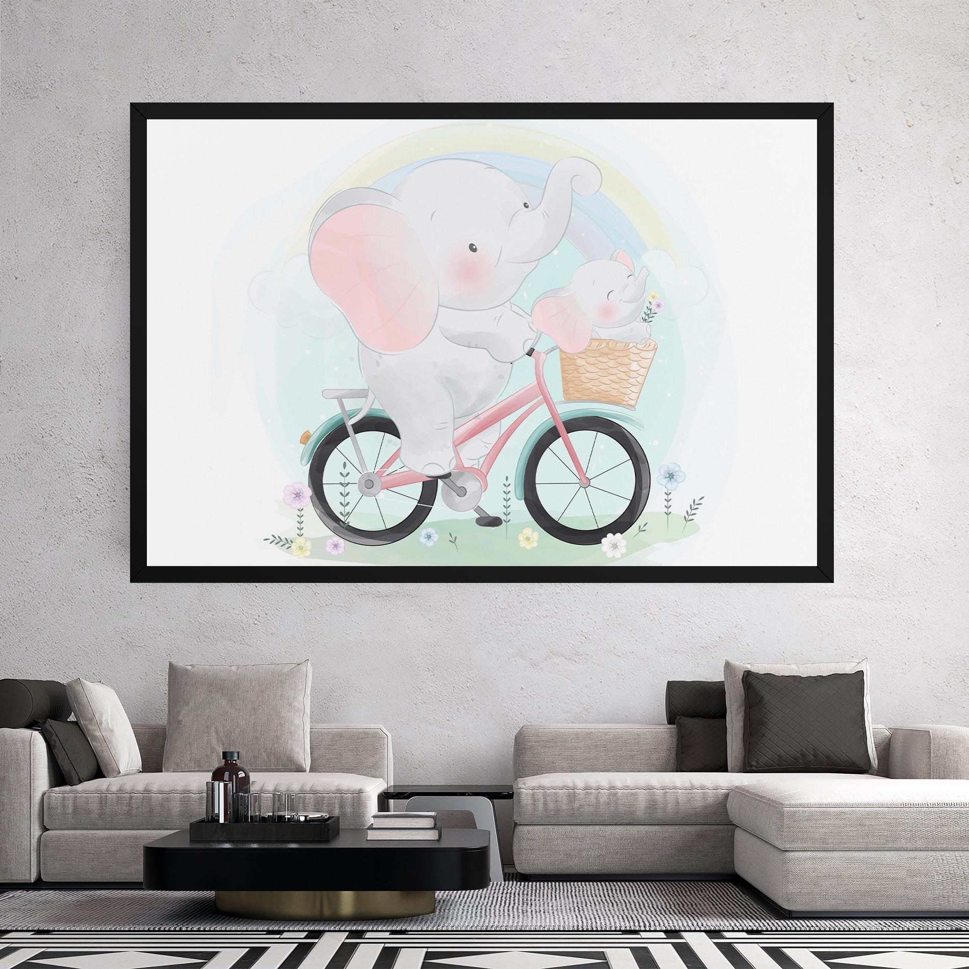 Vászonkép Elephant Bike mockup 2