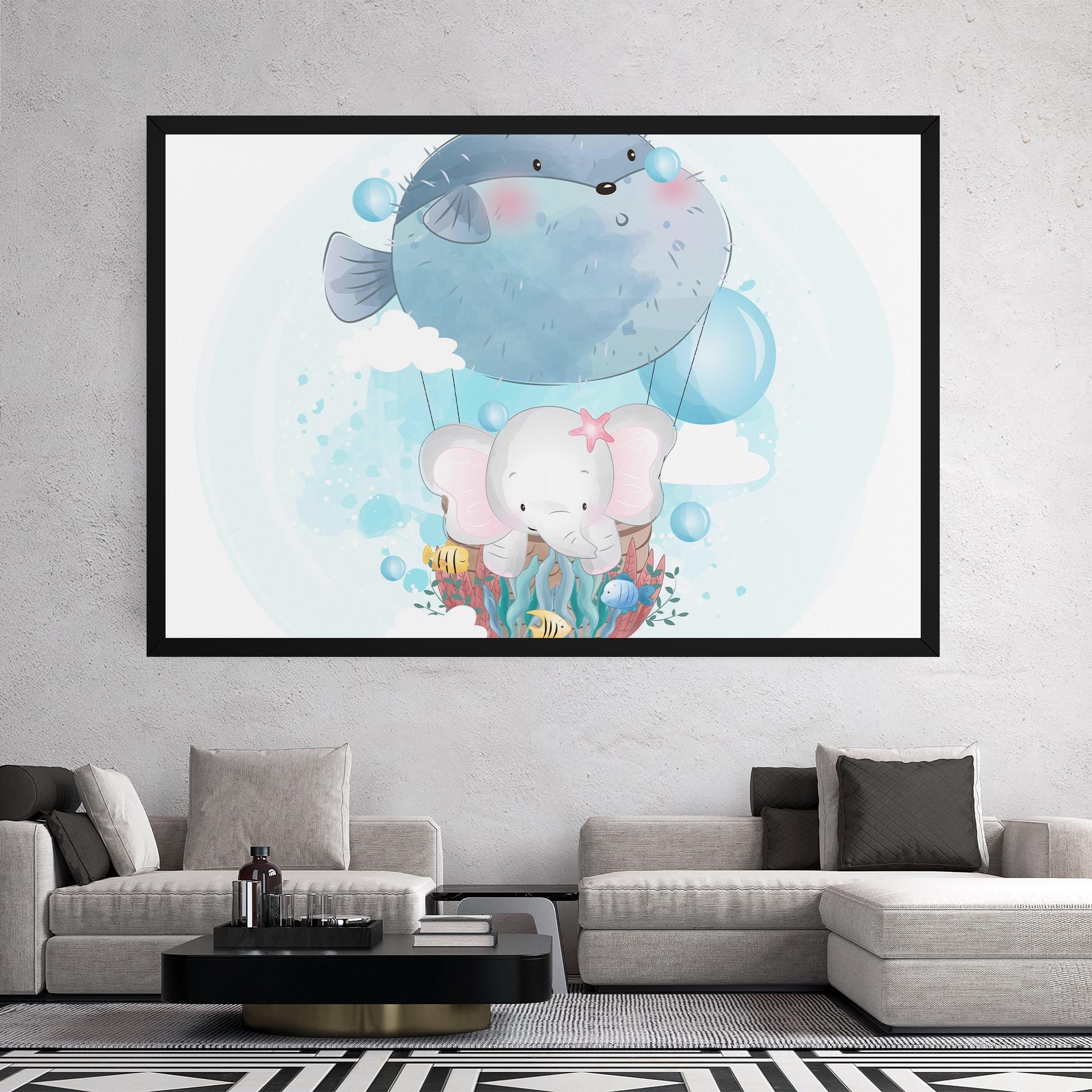 Swiming Elephant mockup 2