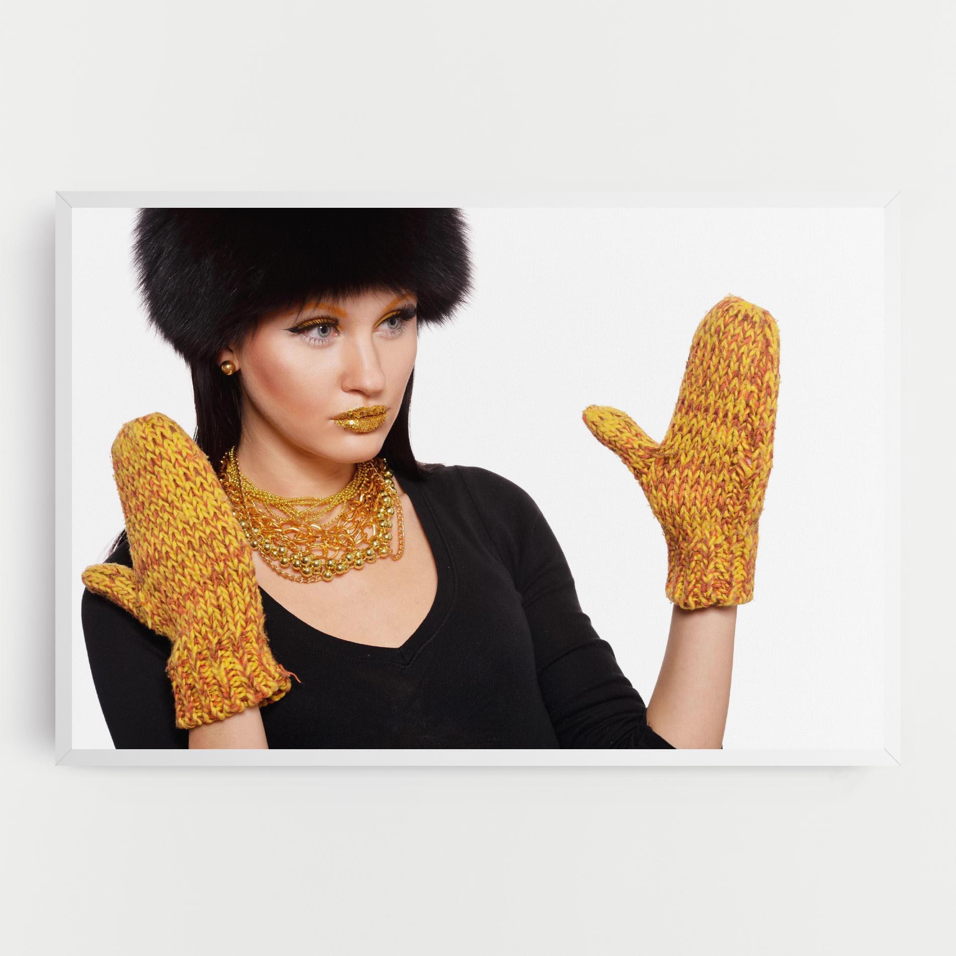 Vászonkép Gold Accessories mockup 0