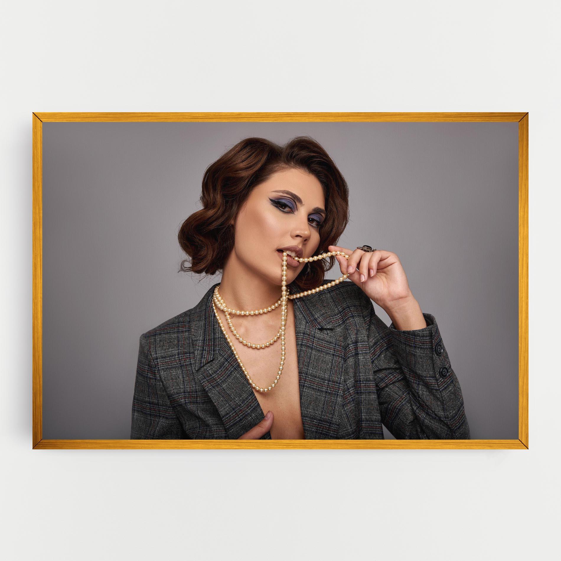 Vászonkép Gold Pearls mockup 0