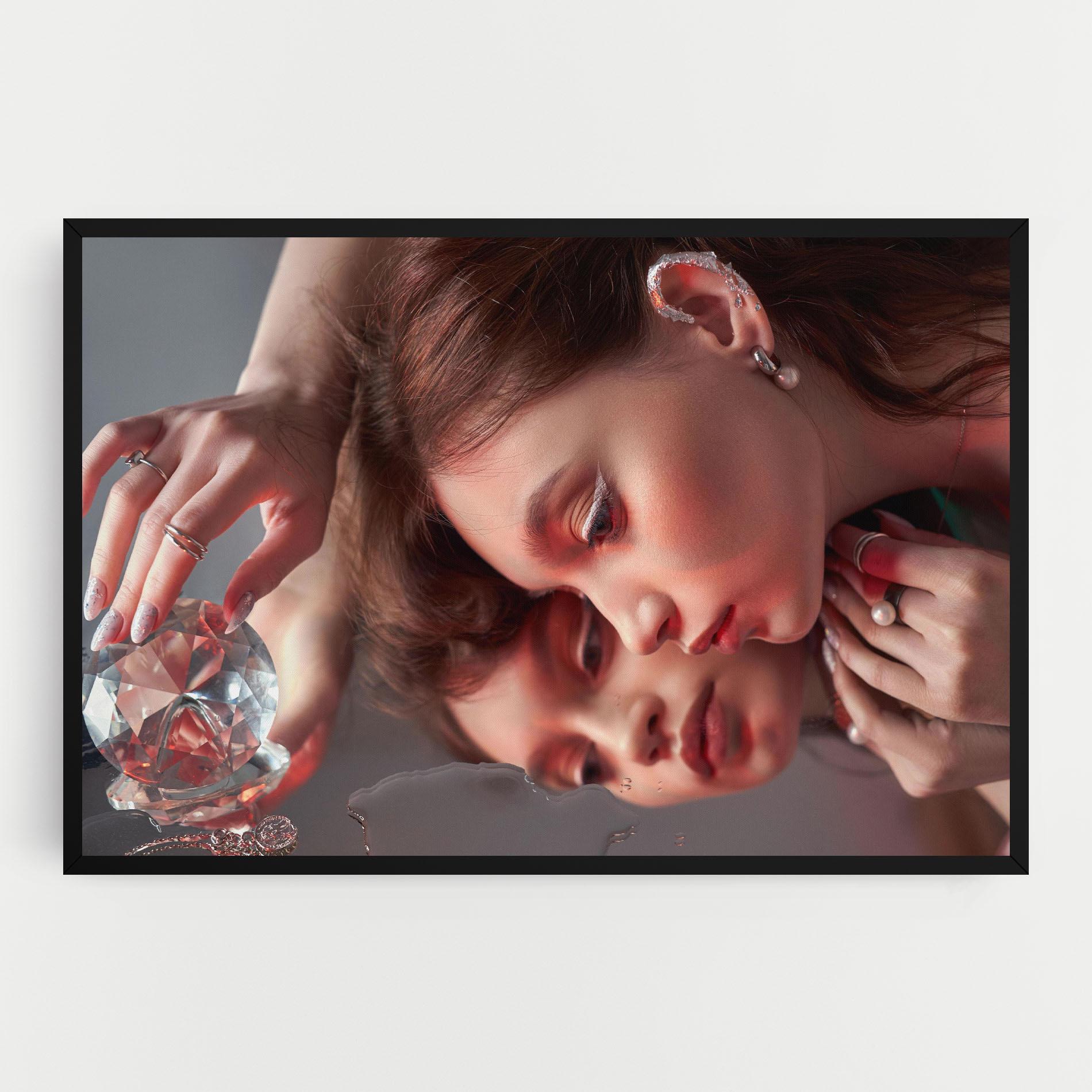 Vászonkép Big Diamond Hand mockup 0