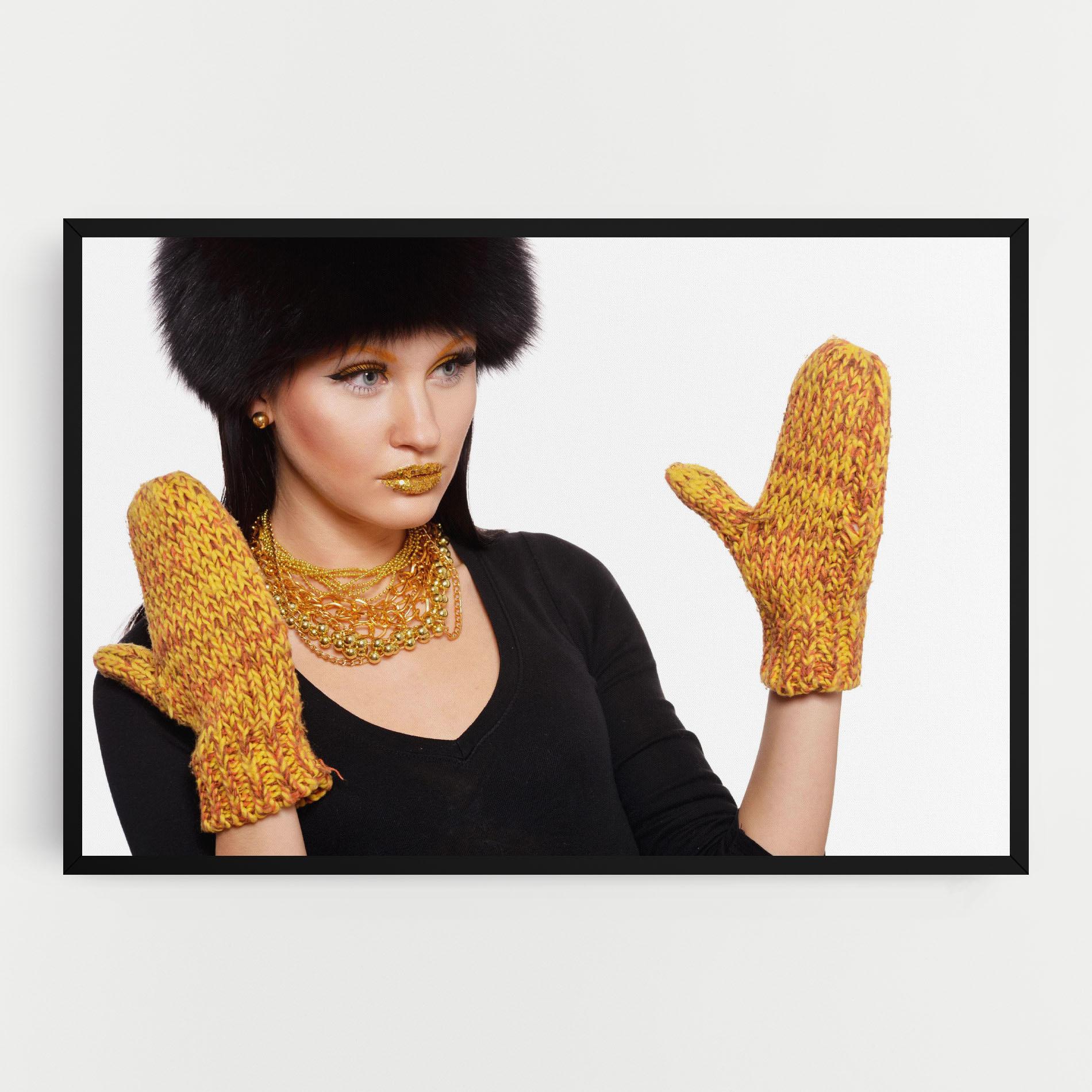 Vászonkép Gold Accessories mockup 0