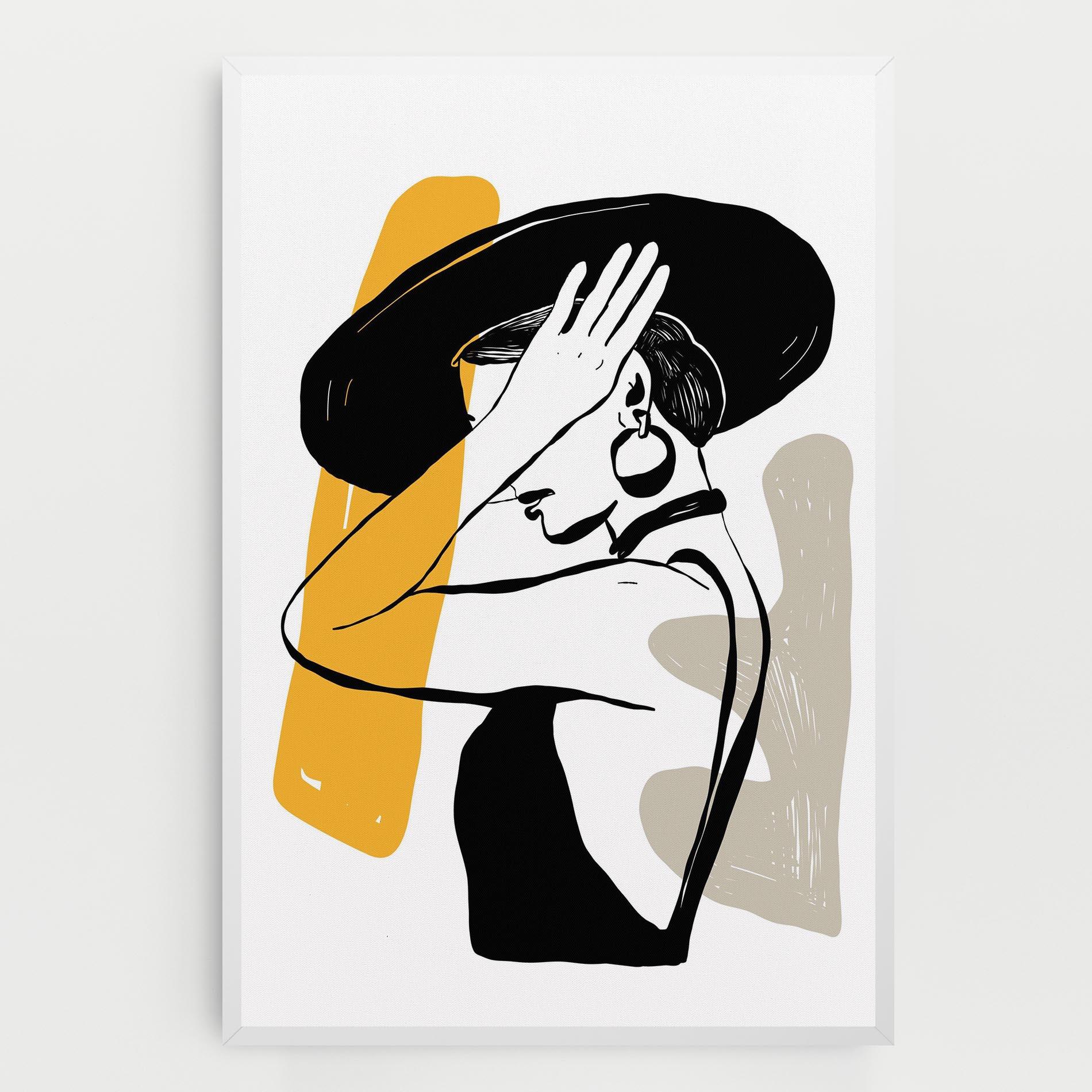 Vászonkép Big Earring mockup 0