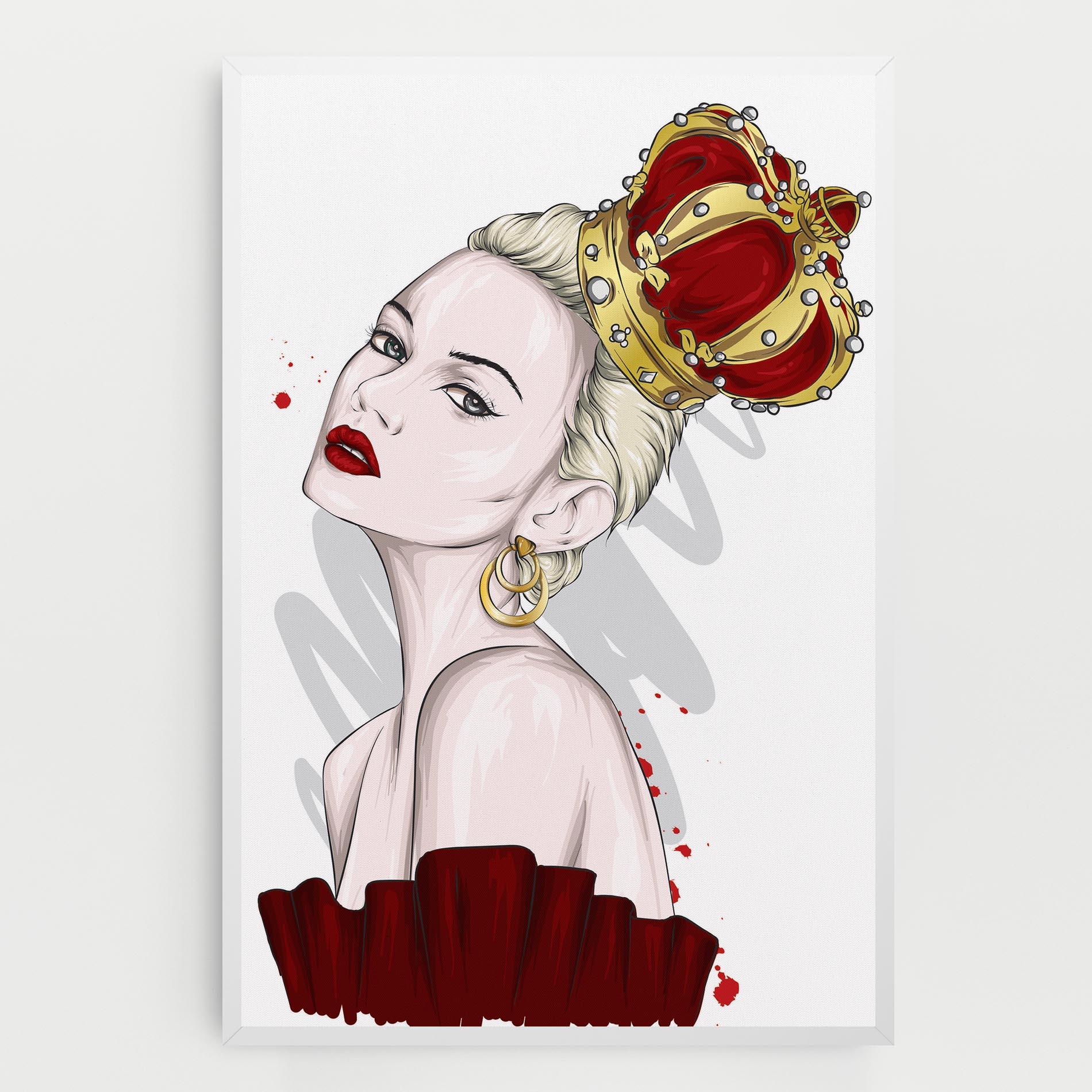 Vászonkép Big Red Crown mockup 0