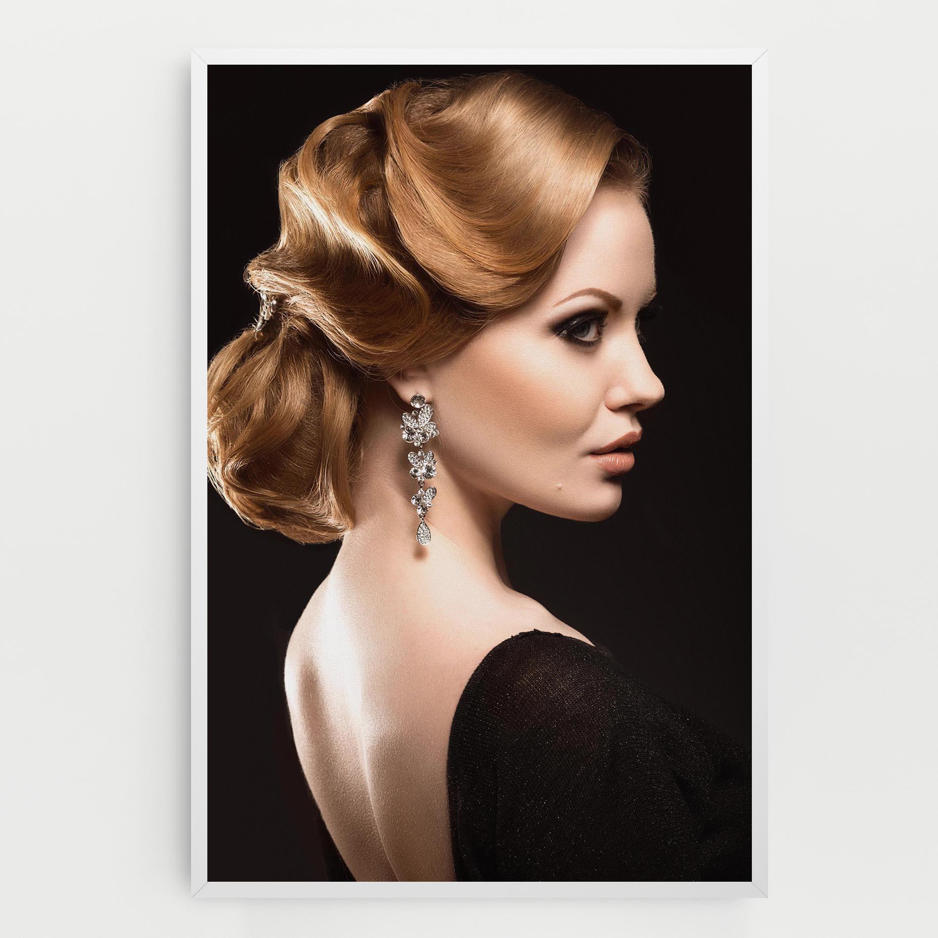 Vászonkép Elegant Earrings mockup 0