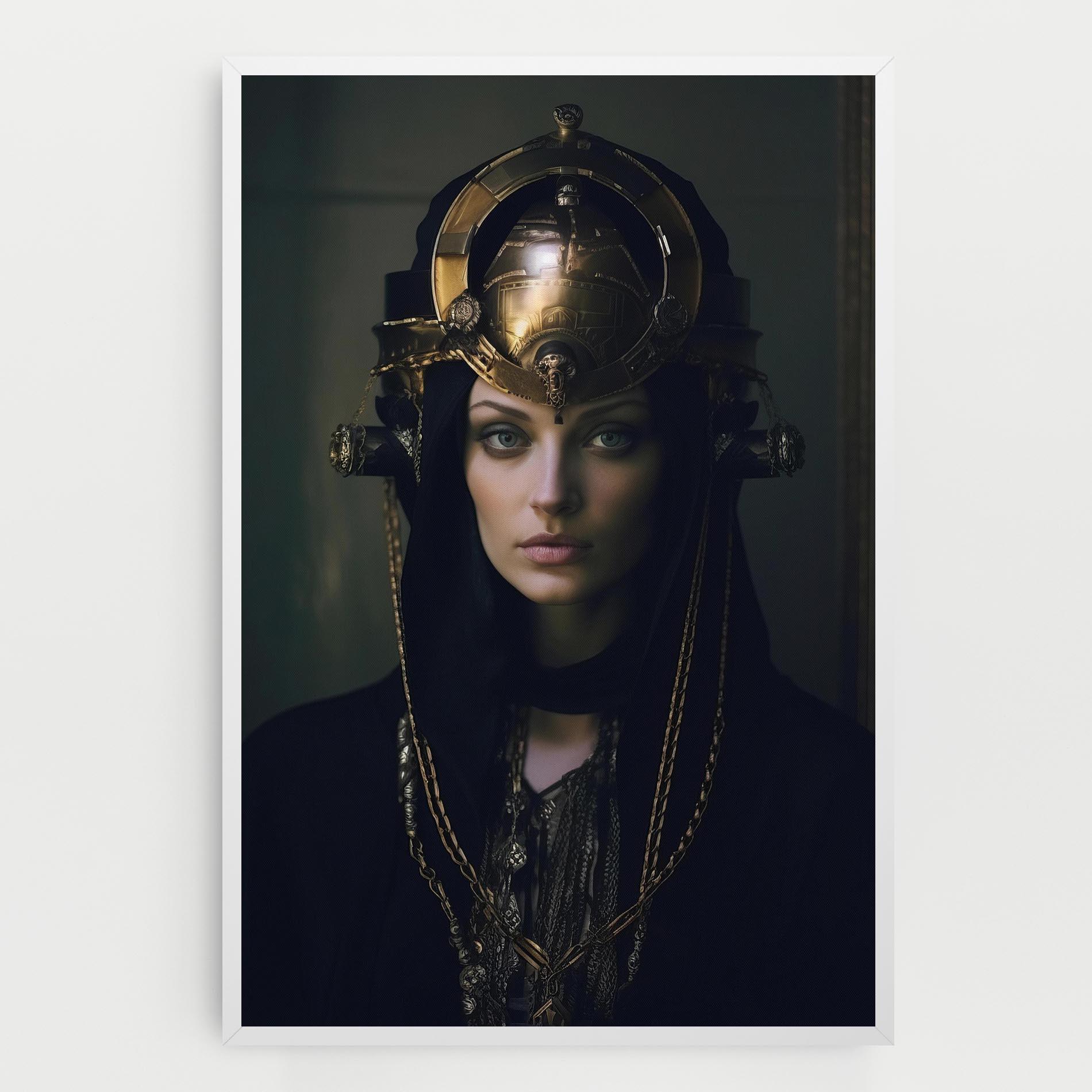 Vászonkép Gold Headpiece mockup 0