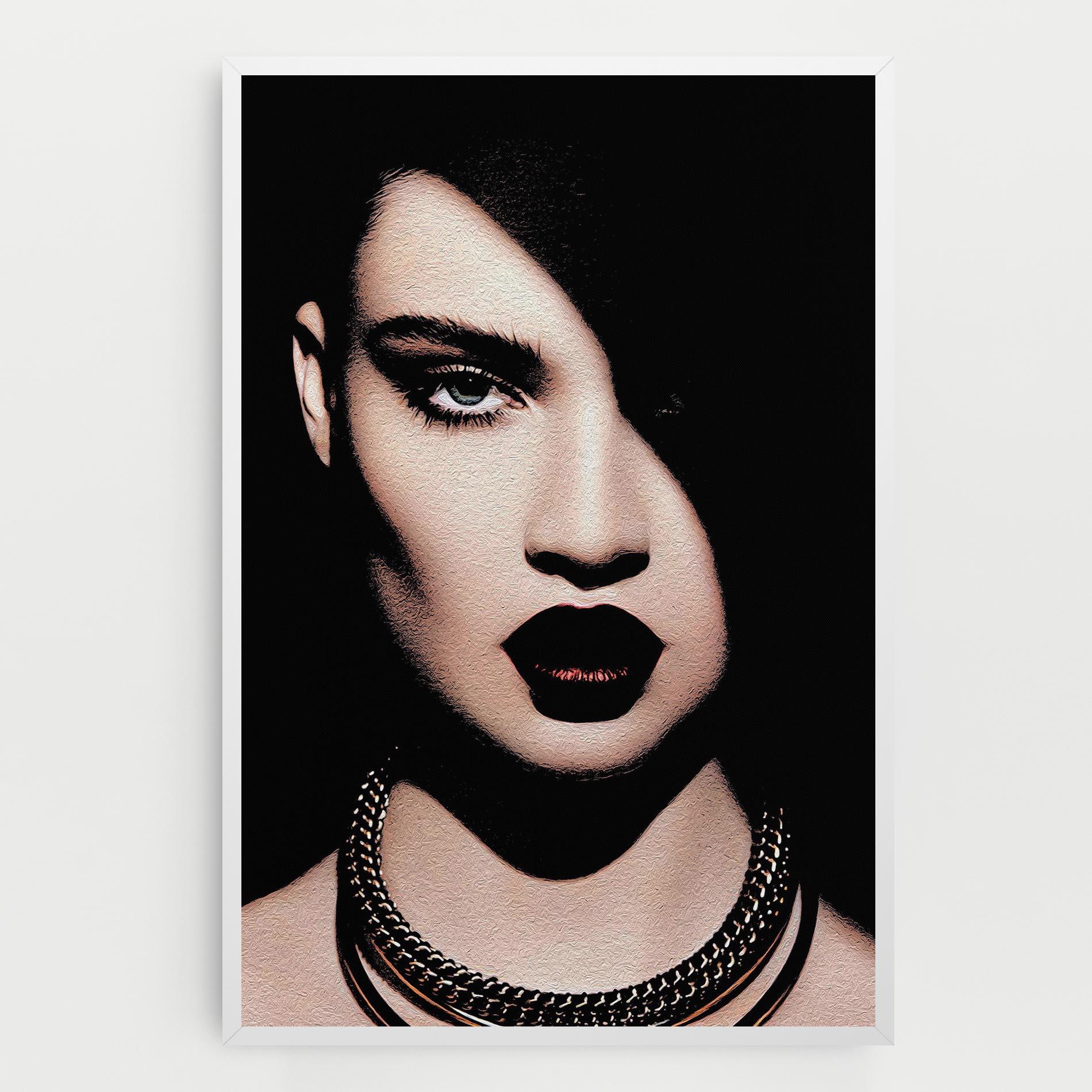 Vászonkép Gold Necklace mockup 0