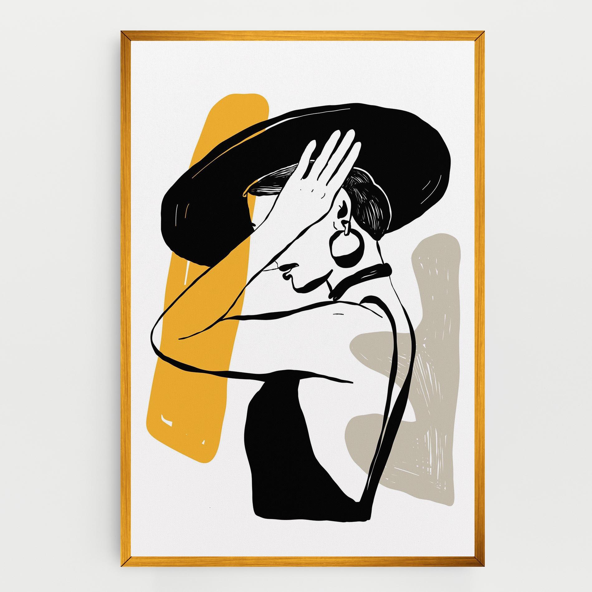 Vászonkép Big Earring mockup 0