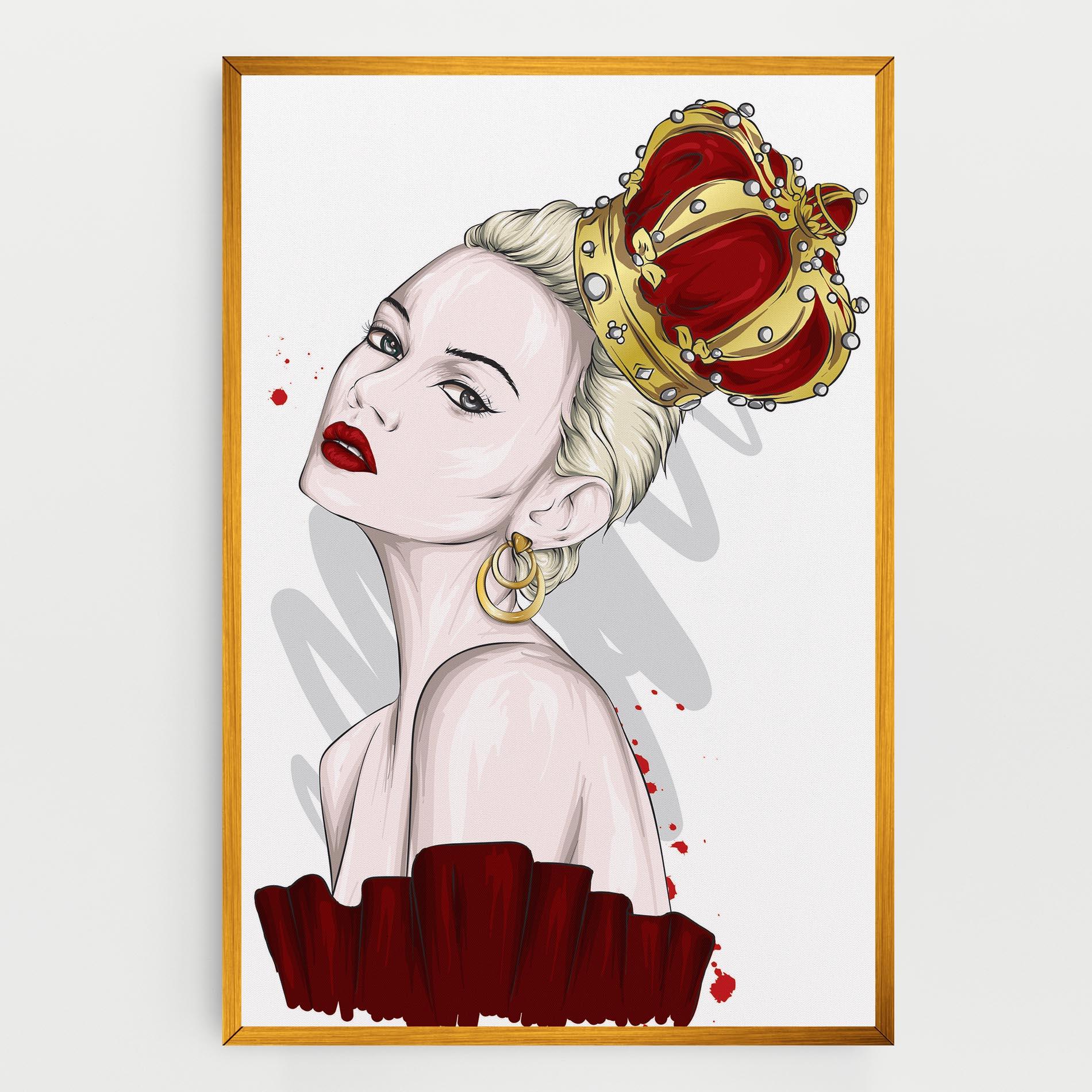 Vászonkép Big Red Crown mockup 0