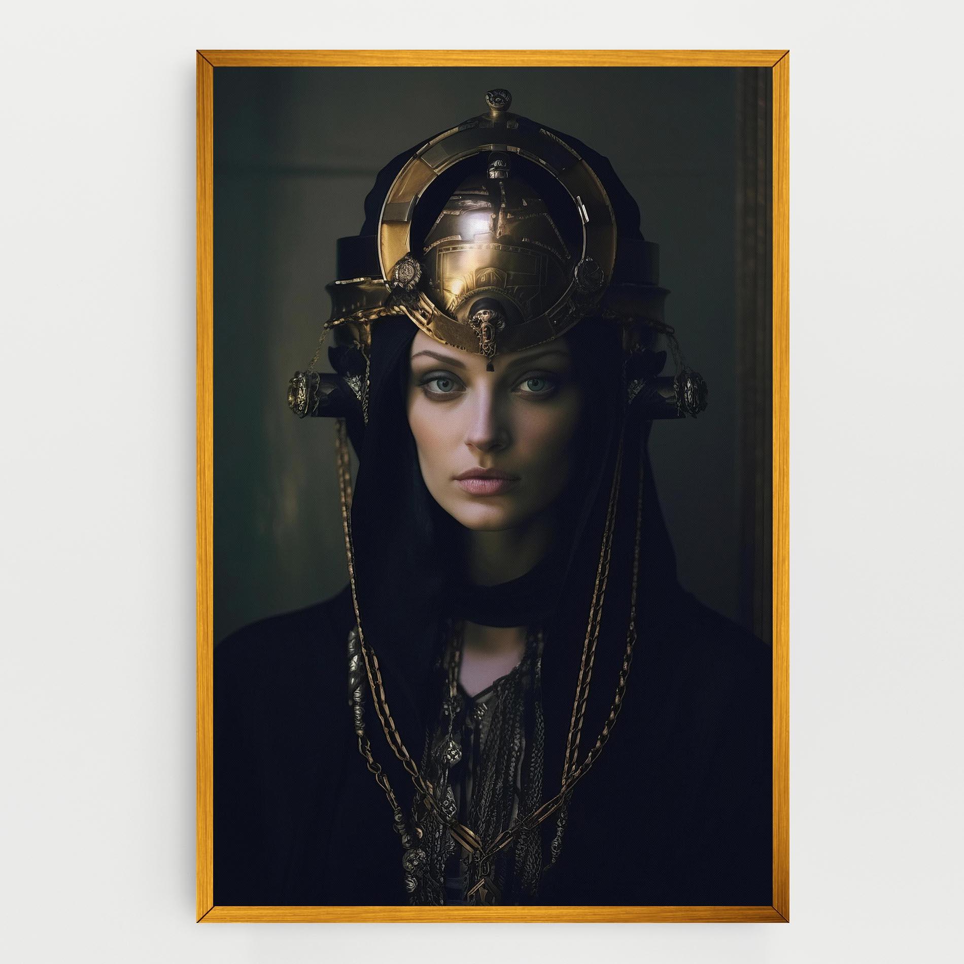Vászonkép Gold Headpiece mockup 0