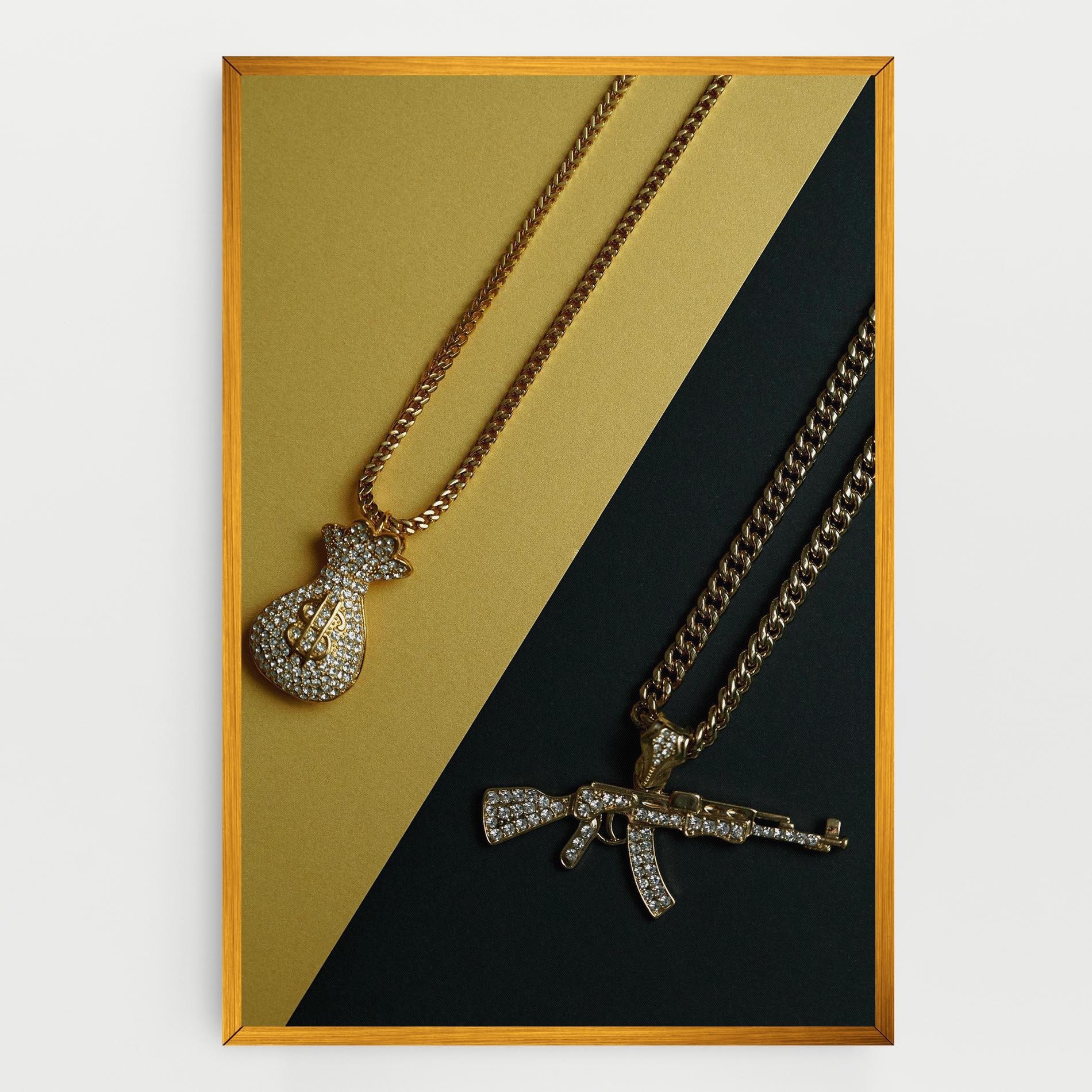 Vászonkép Gun Neckace mockup 0