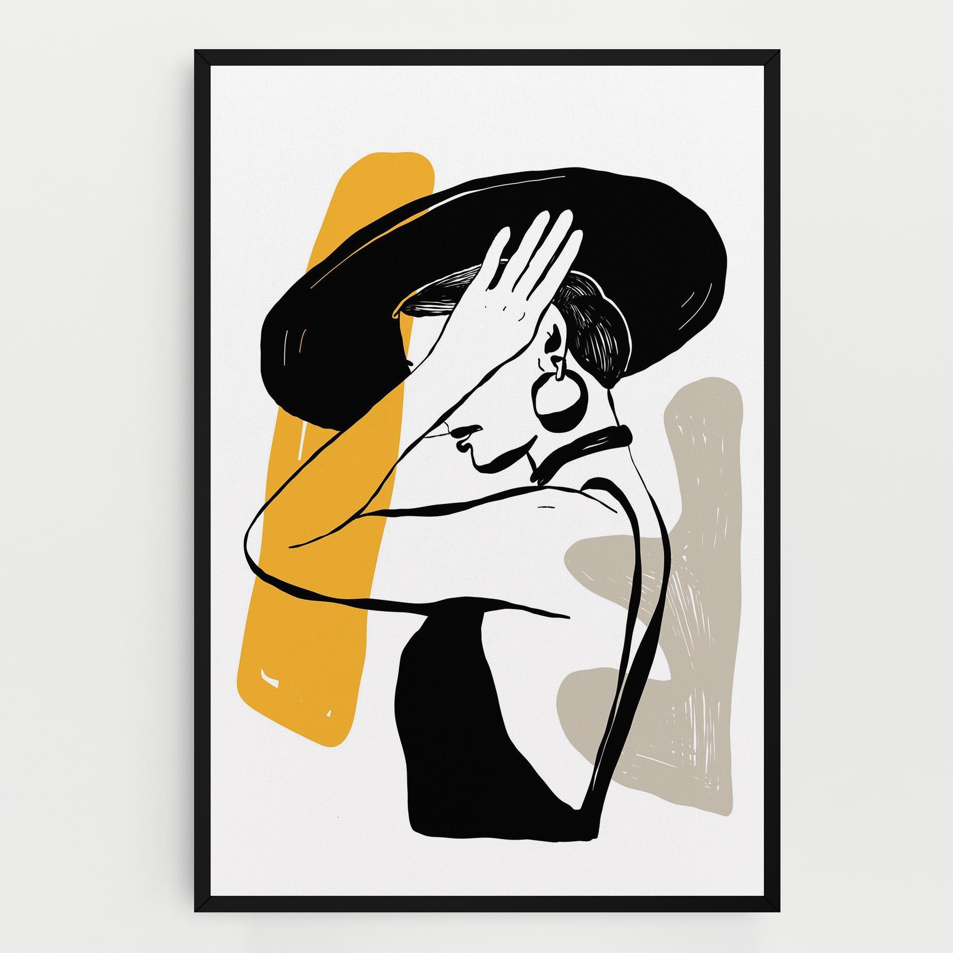 Vászonkép Big Earring mockup 0