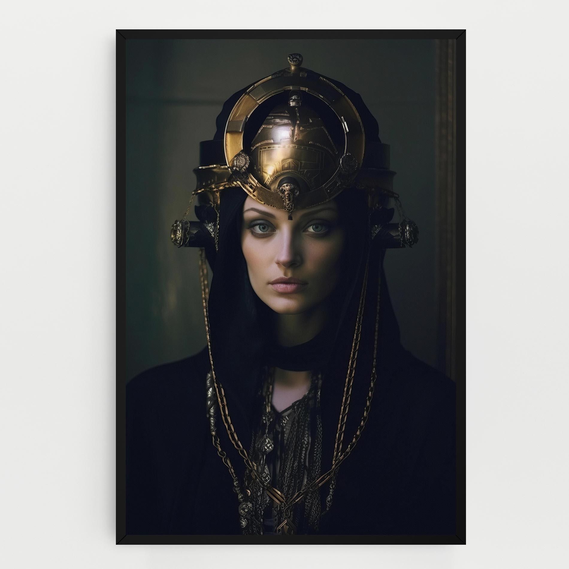 Vászonkép Gold Headpiece mockup 0