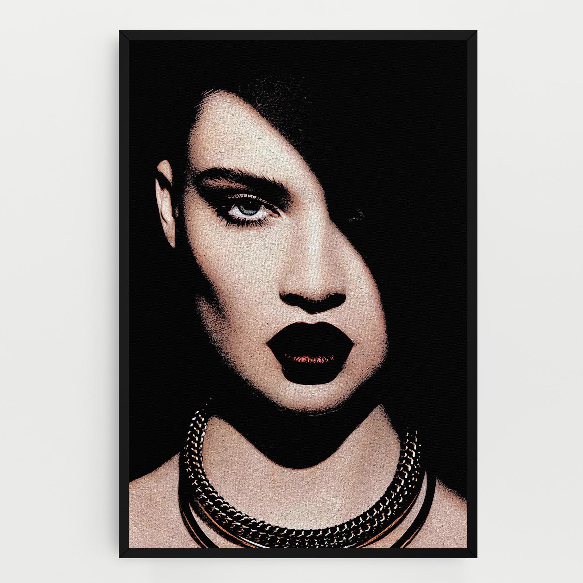 Vászonkép Gold Necklace mockup 0