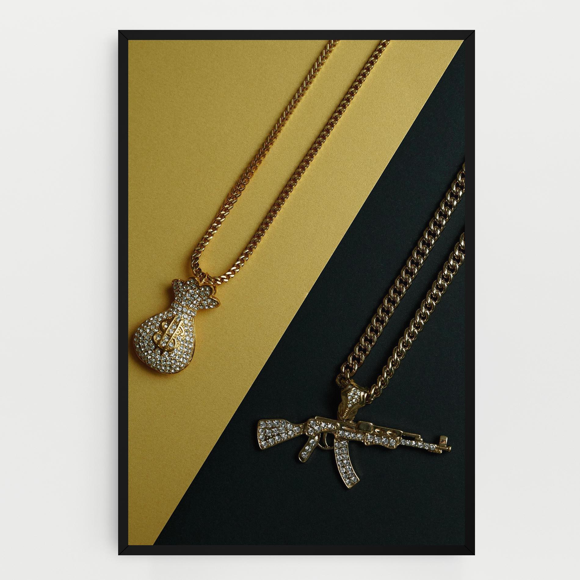 Vászonkép Gun Neckace mockup 0