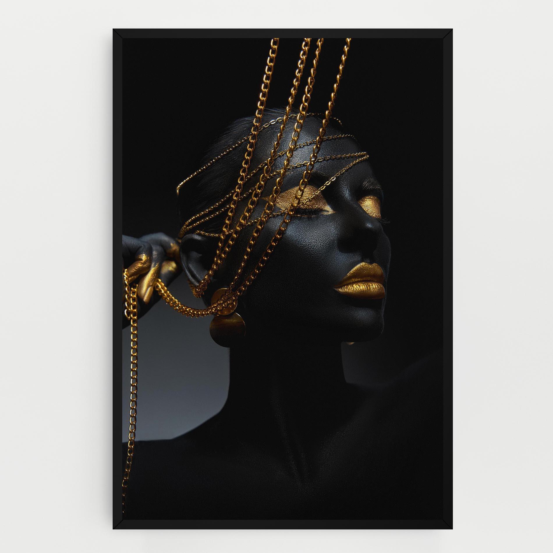 Vászonkép Pretty Gold Chain mockup 0