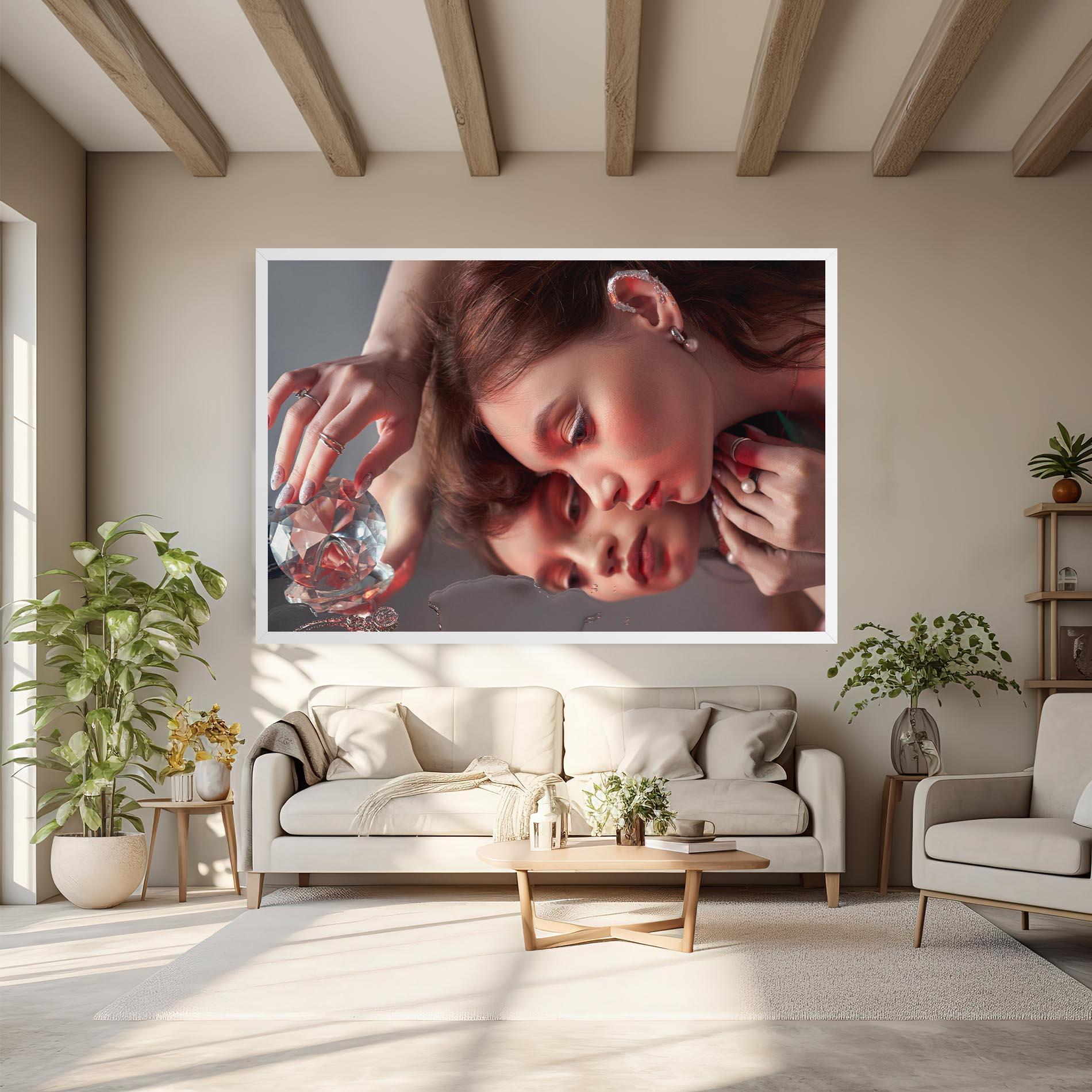 Vászonkép Big Diamond Hand mockup 6