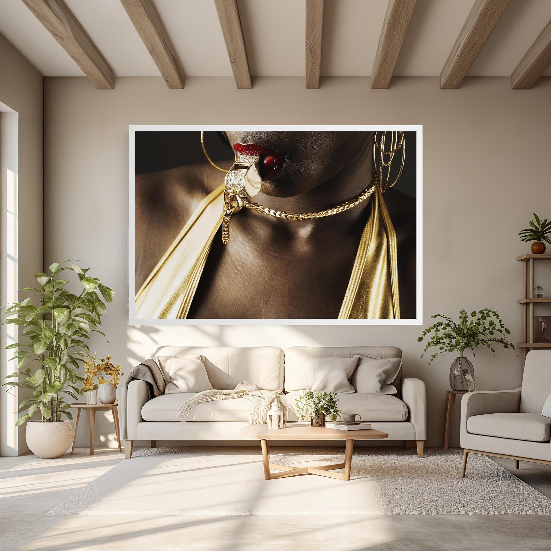 Vászonkép Golden Whistle mockup 6