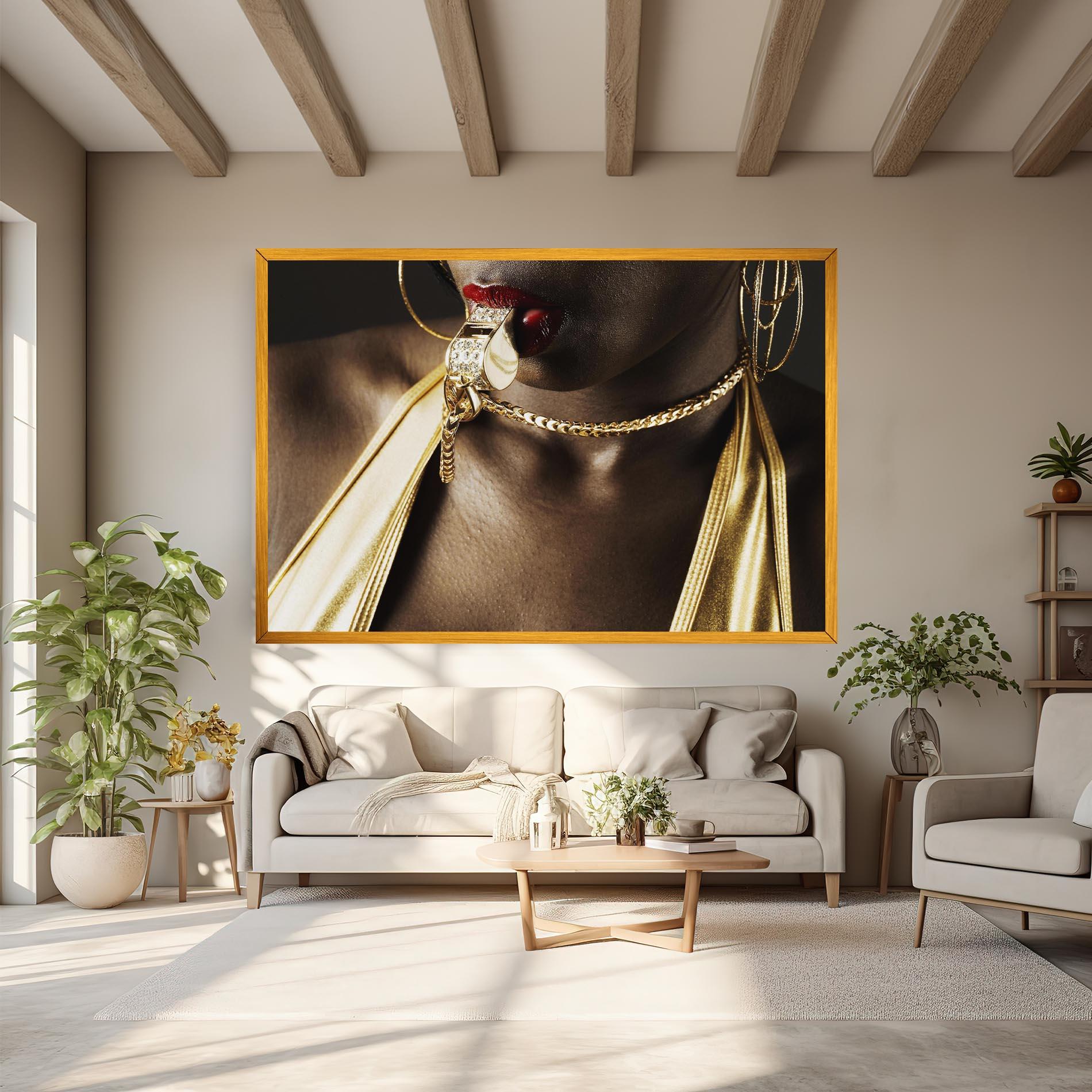 Vászonkép Golden Whistle mockup 6