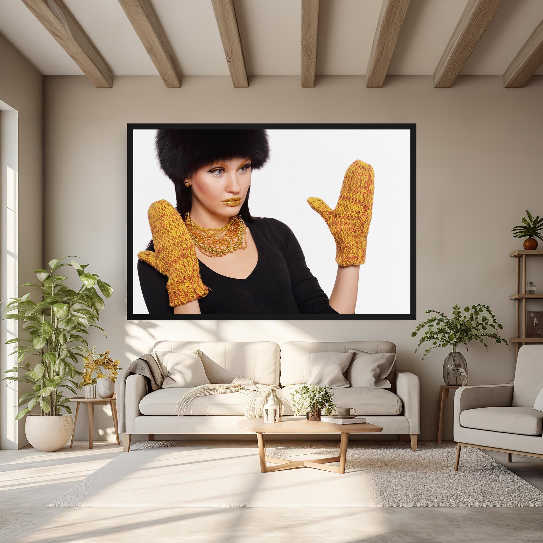 Vászonkép Gold Accessories mockup 6