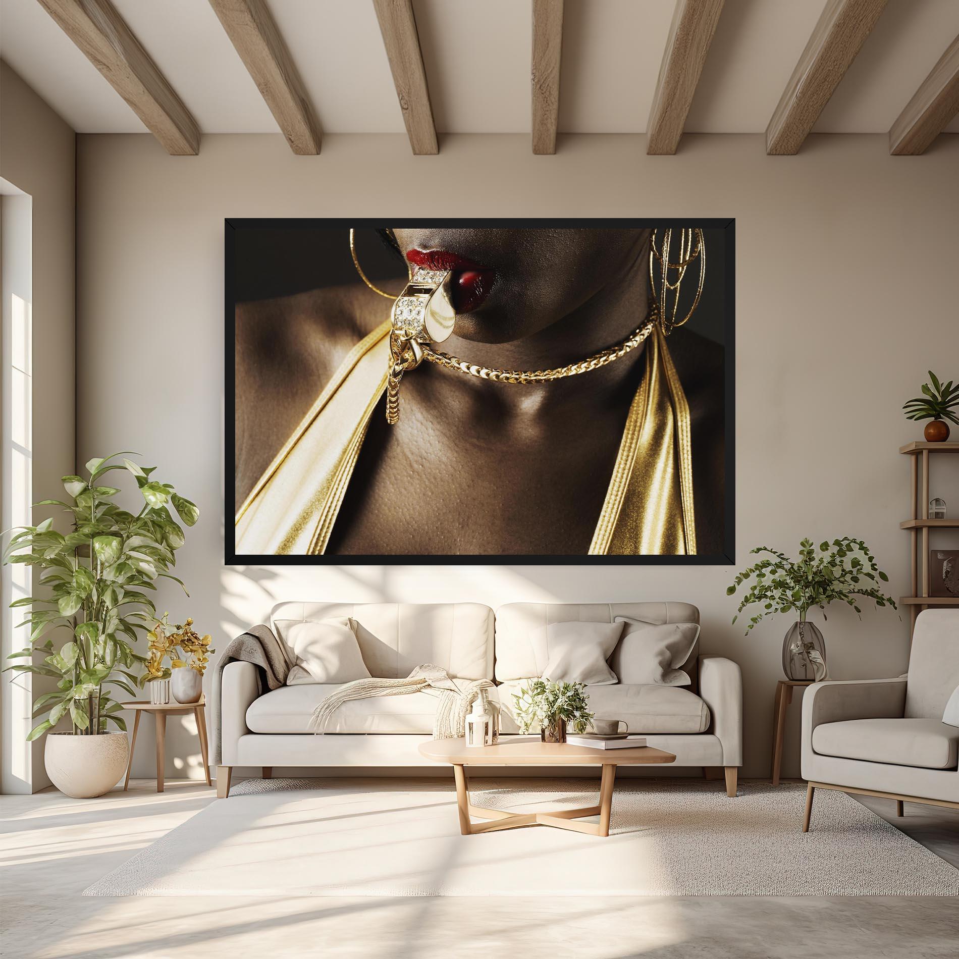 Vászonkép Golden Whistle mockup 6