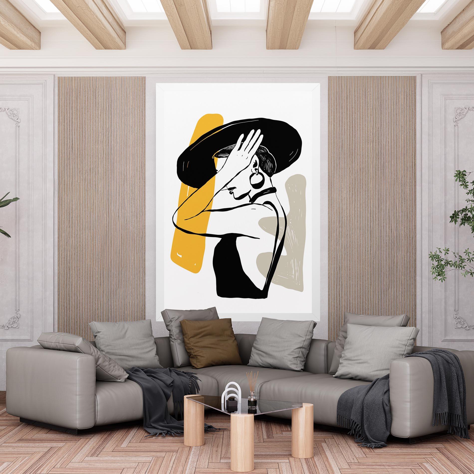 Vászonkép Big Earring mockup 6