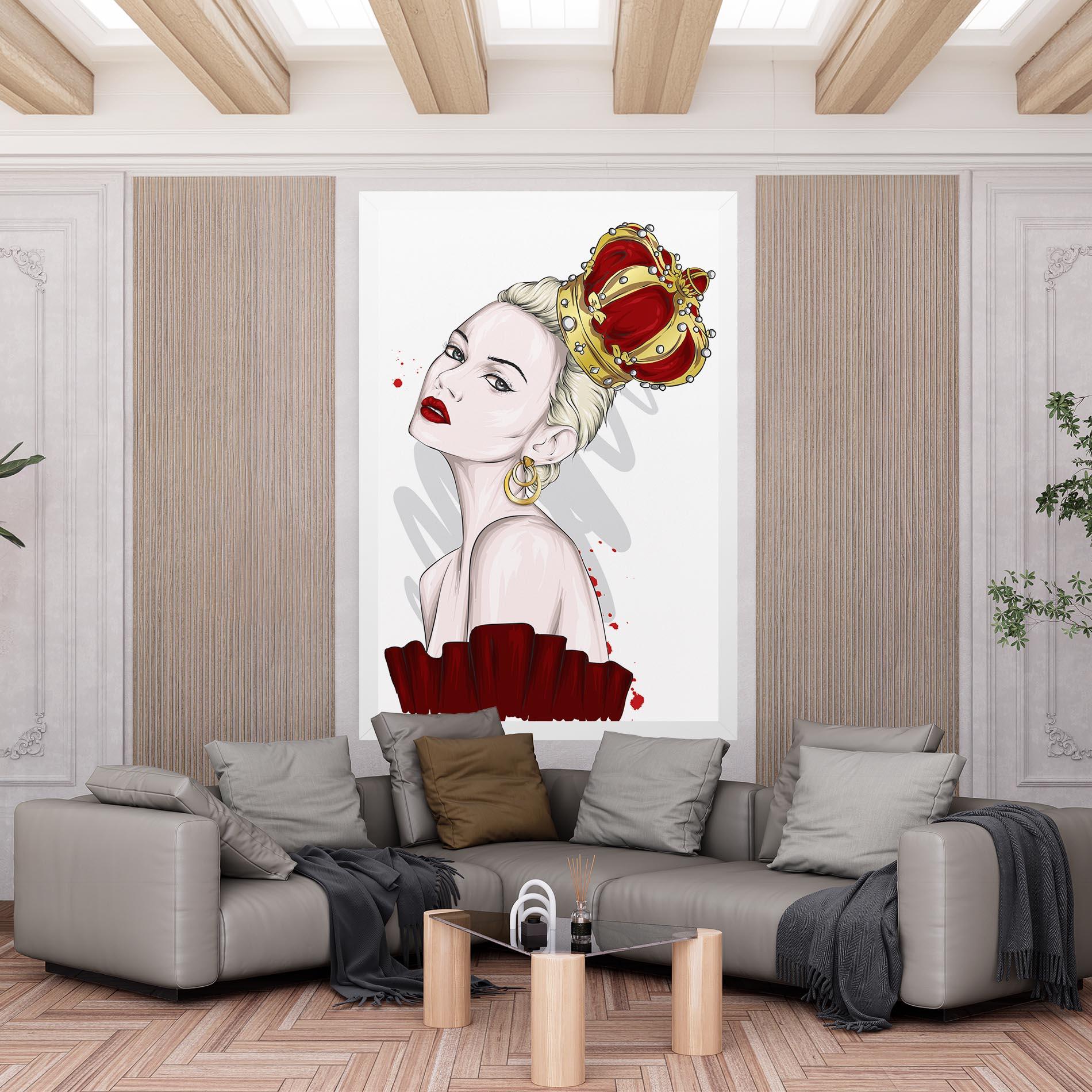 Vászonkép Big Red Crown mockup 6
