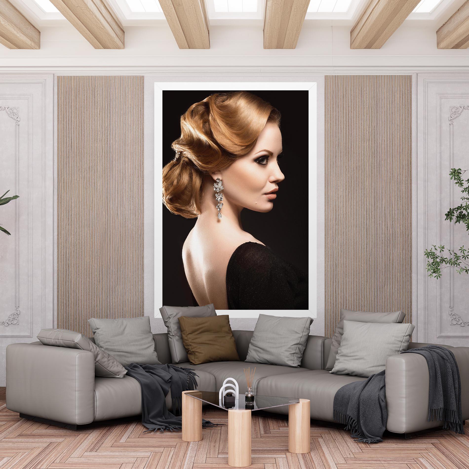 Vászonkép Elegant Earrings mockup 6