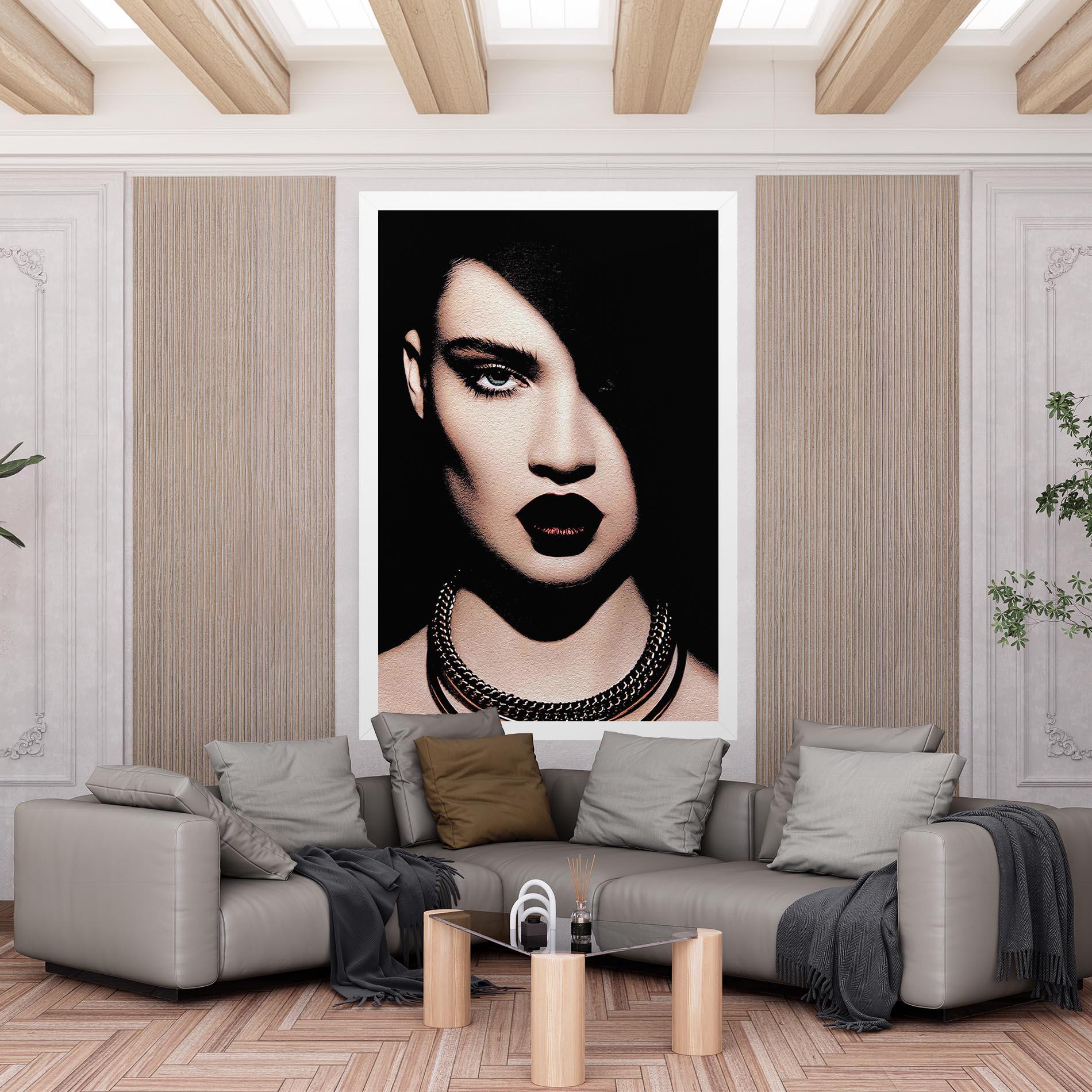 Vászonkép Gold Necklace mockup 6