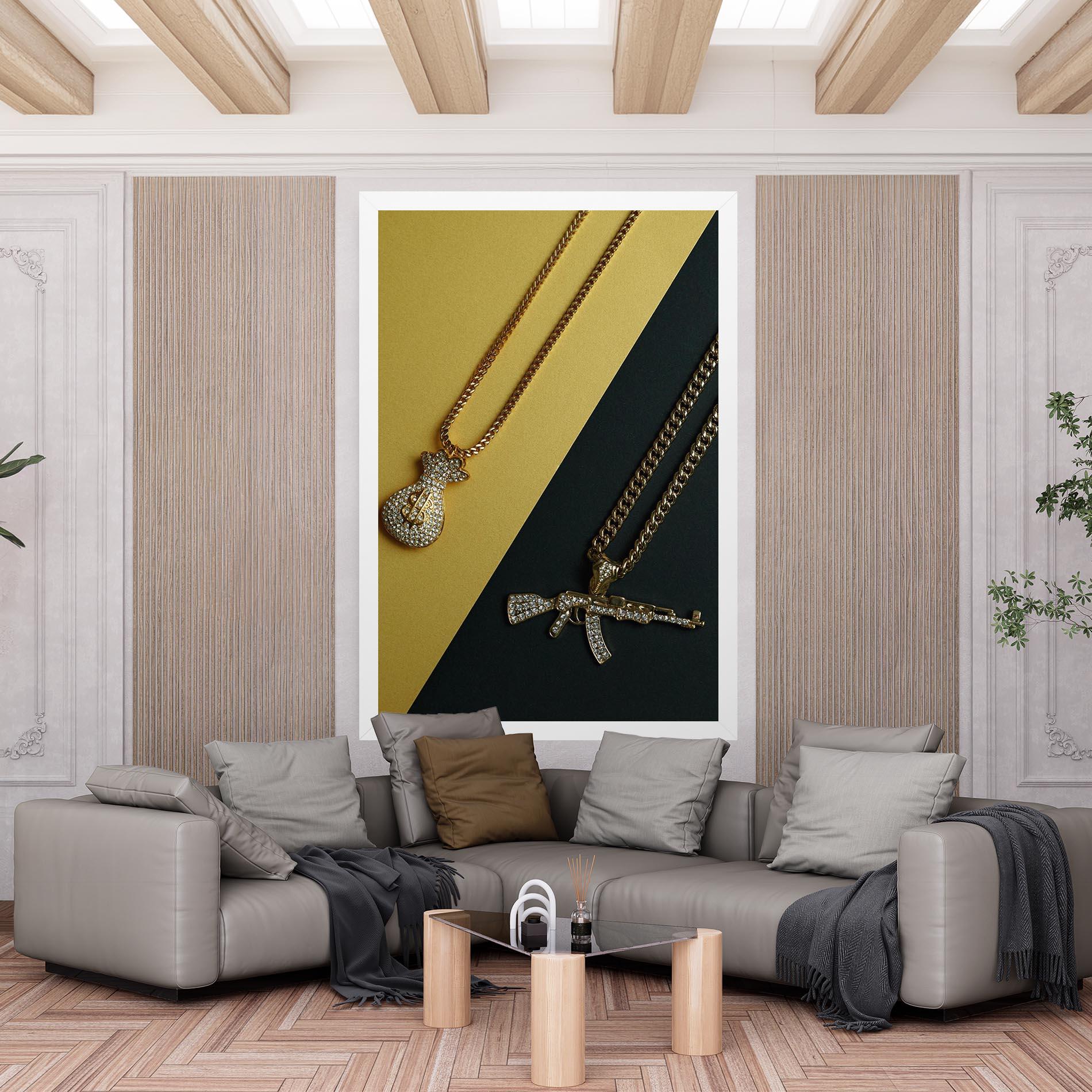 Vászonkép Gun Neckace mockup 6