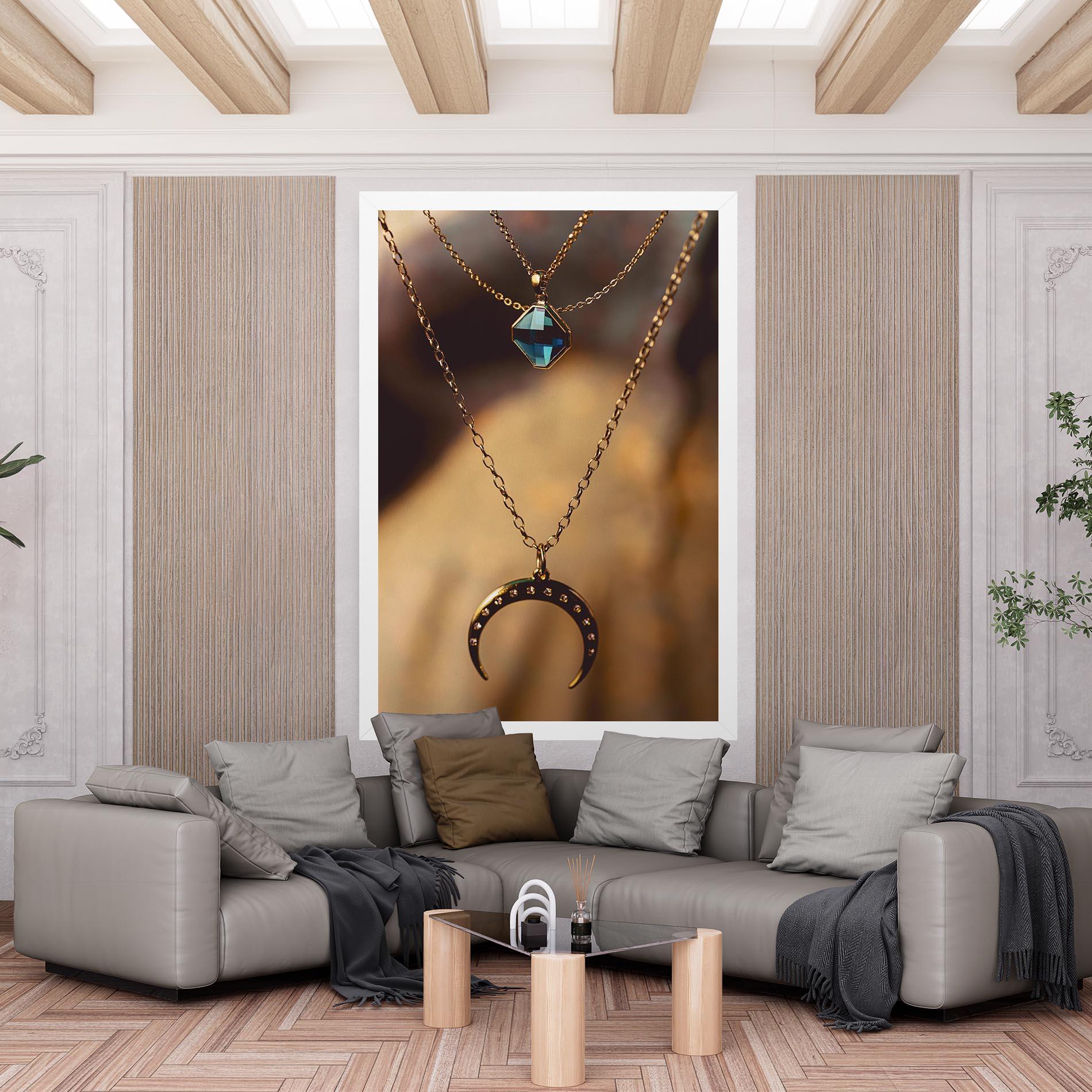Vászonkép Moon Blue Necklace mockup 6