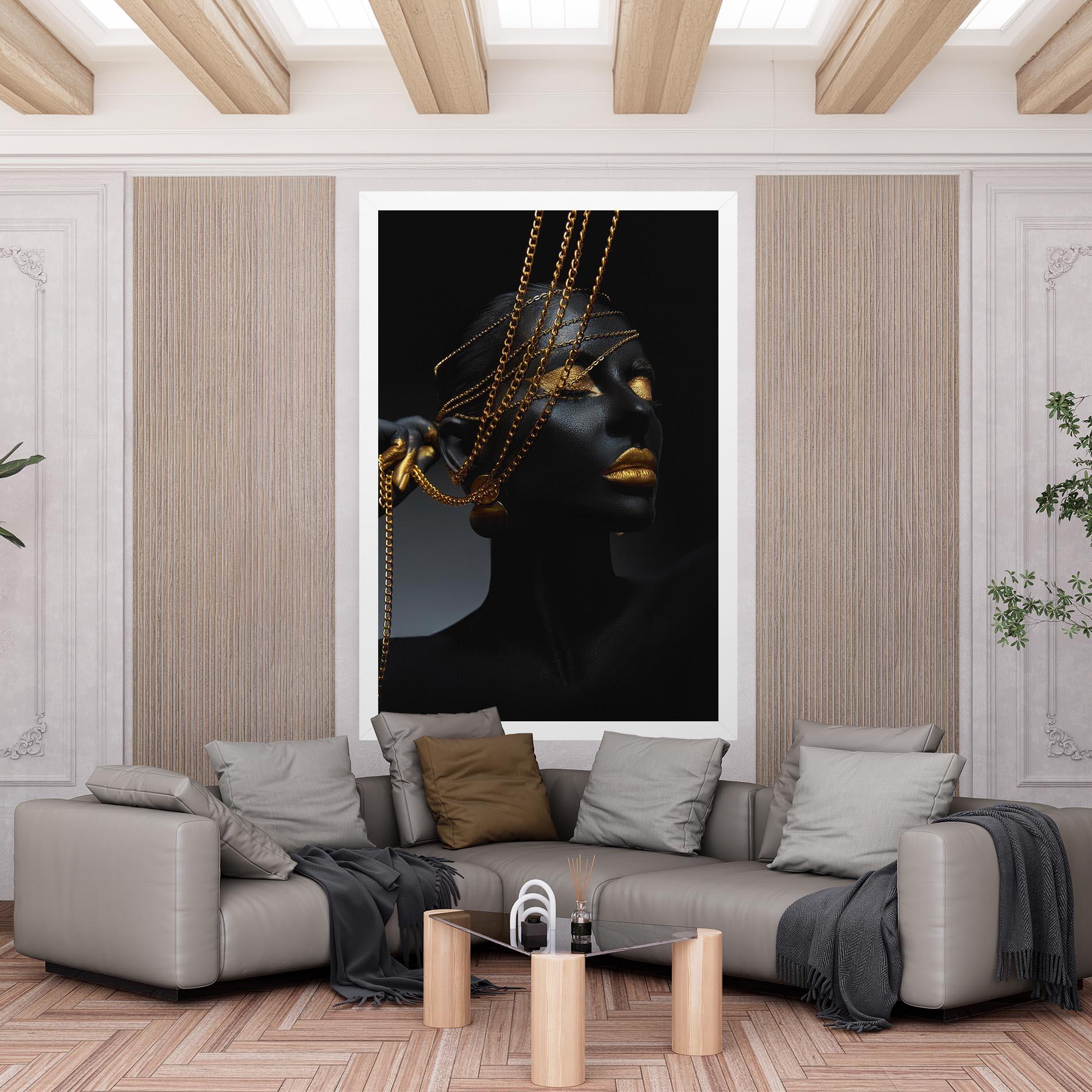 Vászonkép Pretty Gold Chain mockup 6