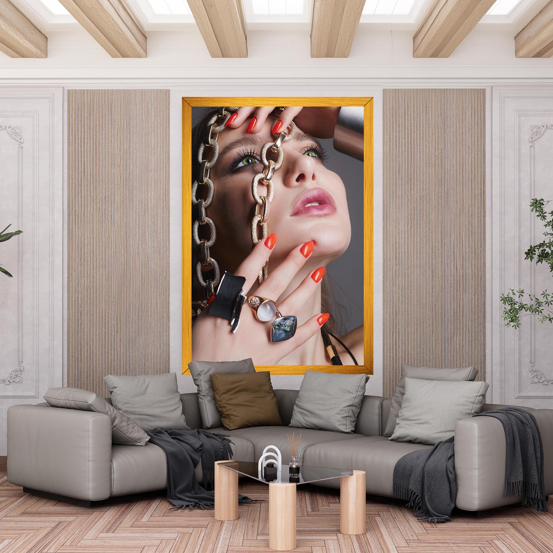 Vászonkép Big Chain Woman mockup 6