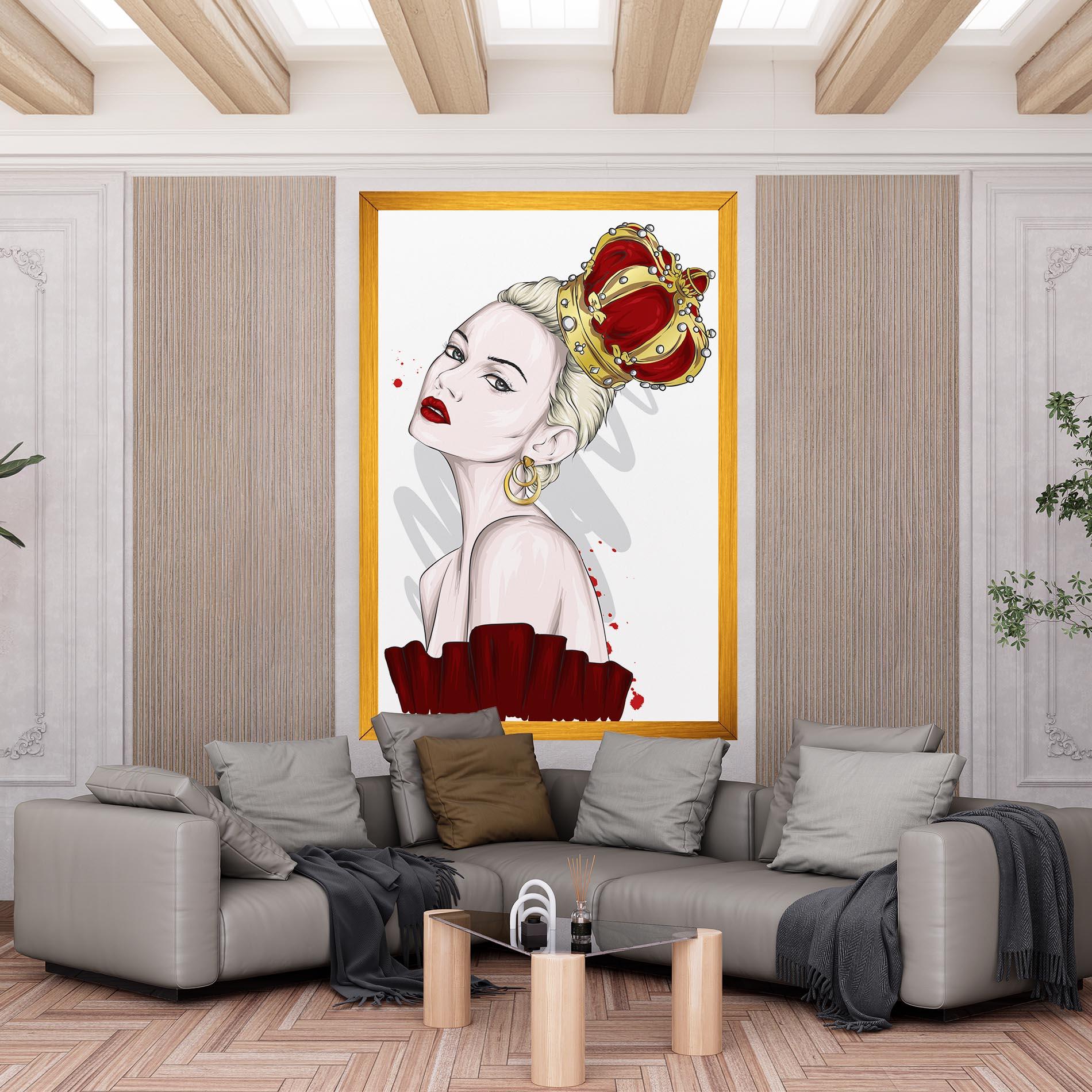 Vászonkép Big Red Crown mockup 6