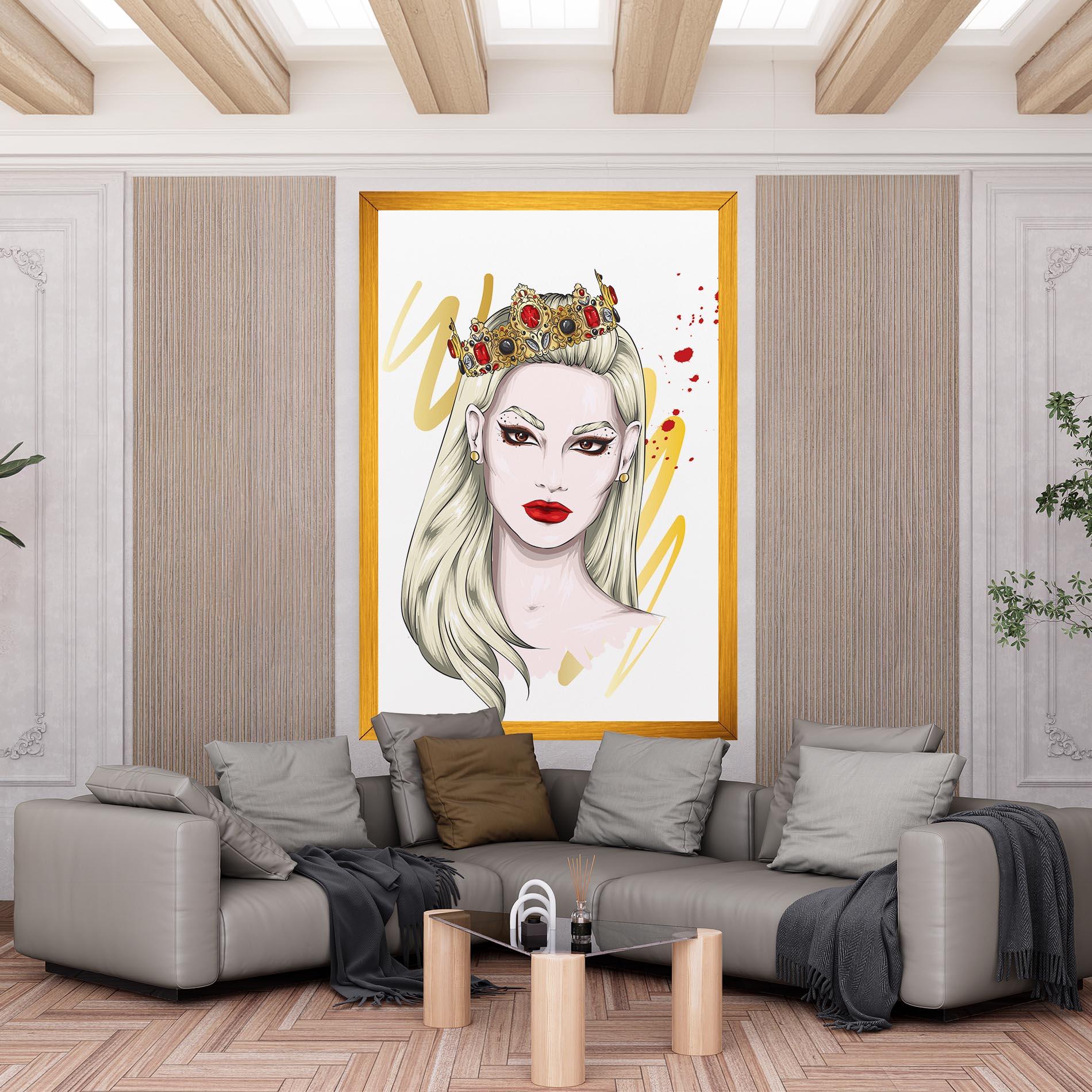 Vászonkép Gold Crown Woman mockup 6