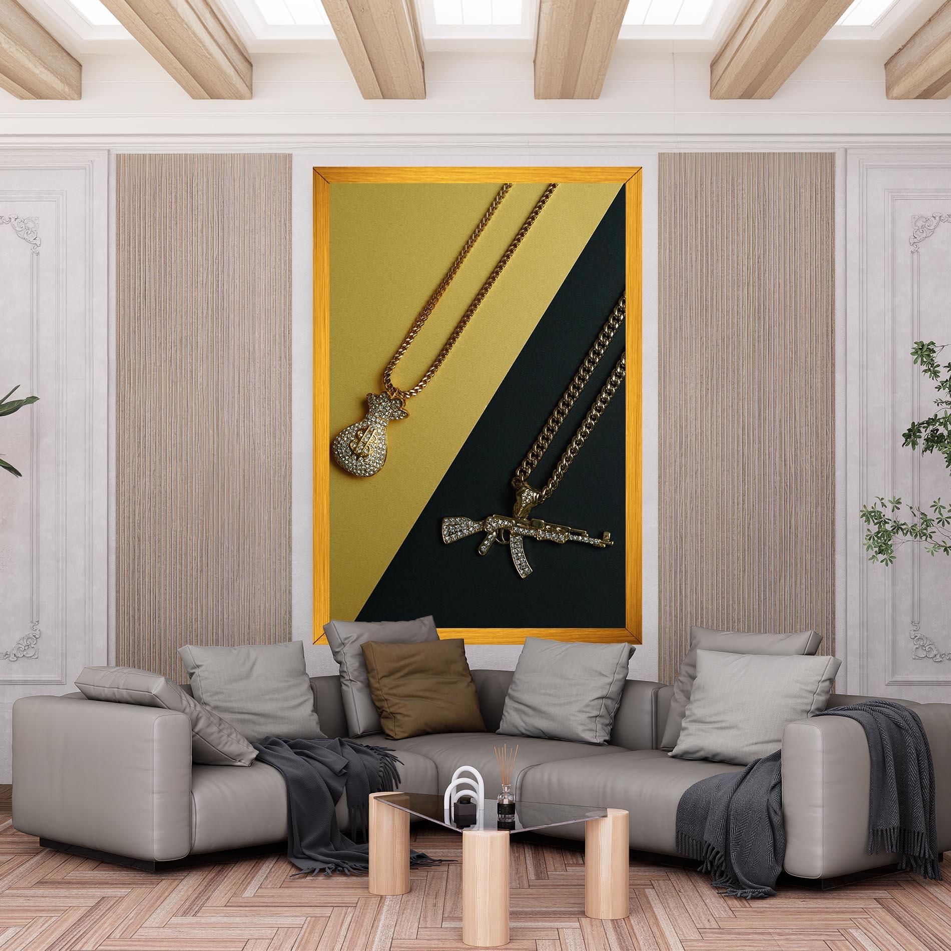 Vászonkép Gun Neckace mockup 6