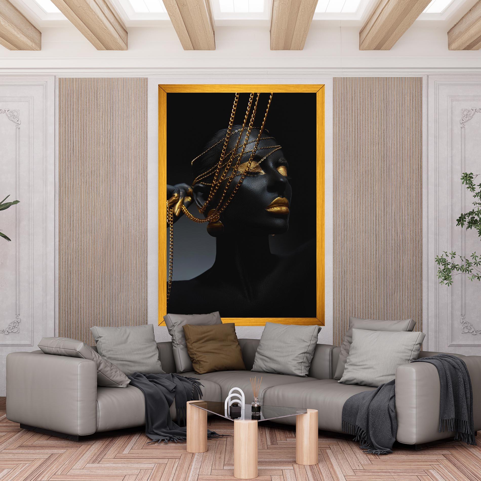 Vászonkép Pretty Gold Chain mockup 6