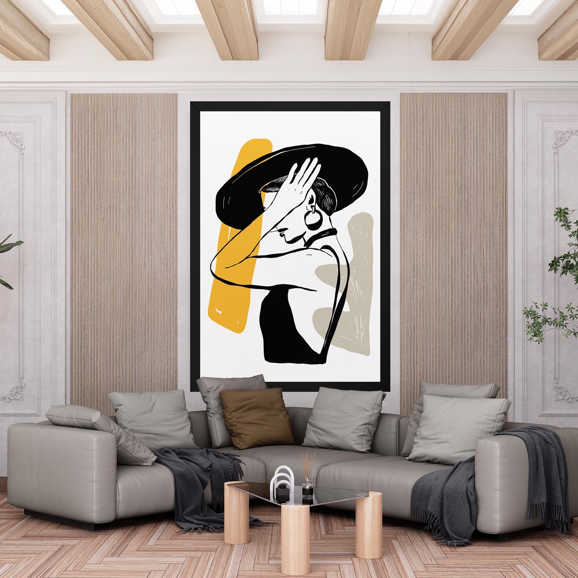 Vászonkép Big Earring mockup 6