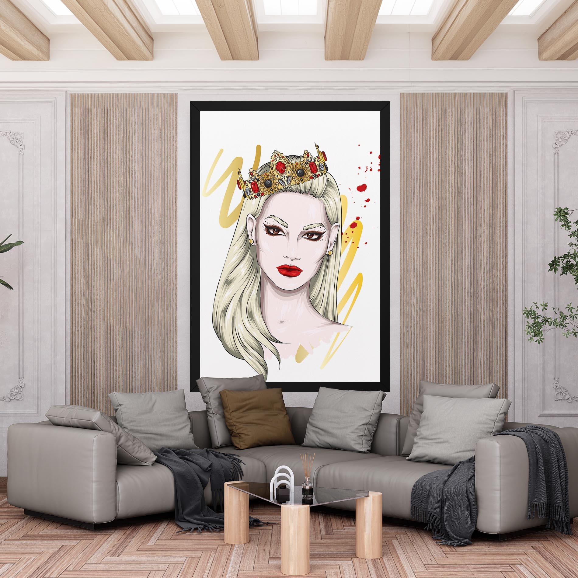 Vászonkép Gold Crown Woman mockup 6