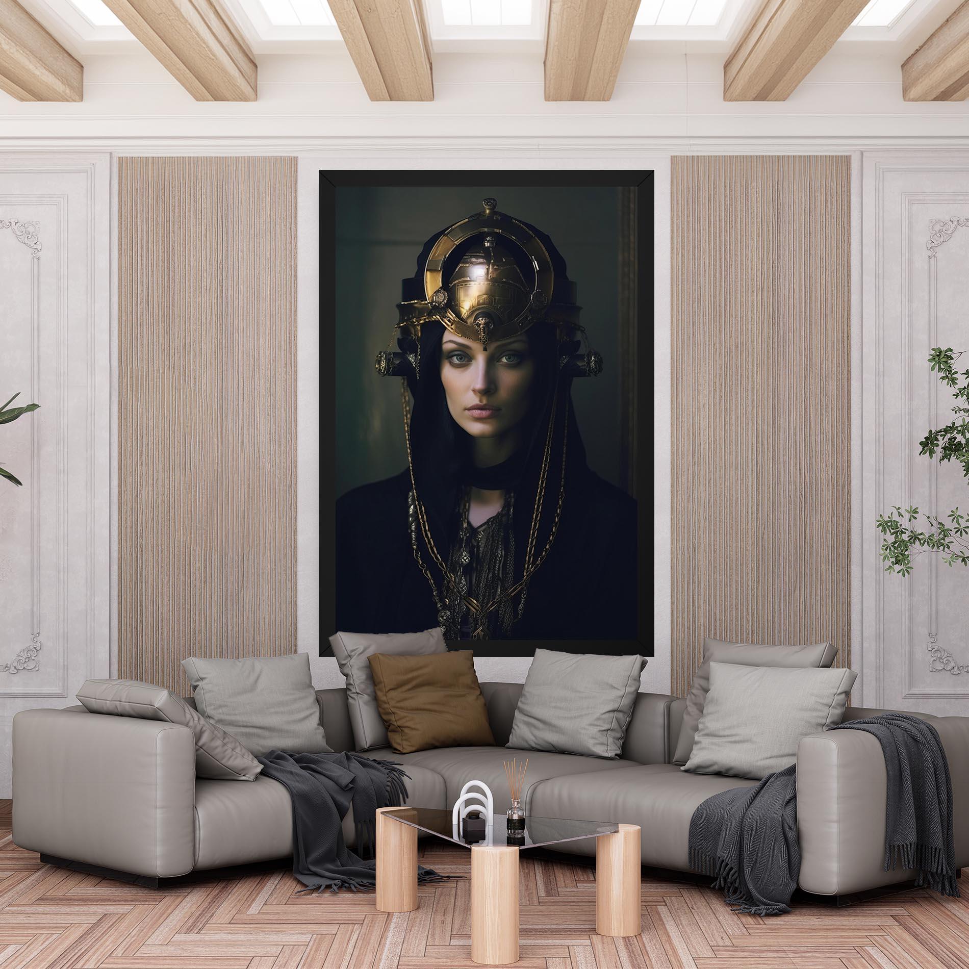 Vászonkép Gold Headpiece mockup 6